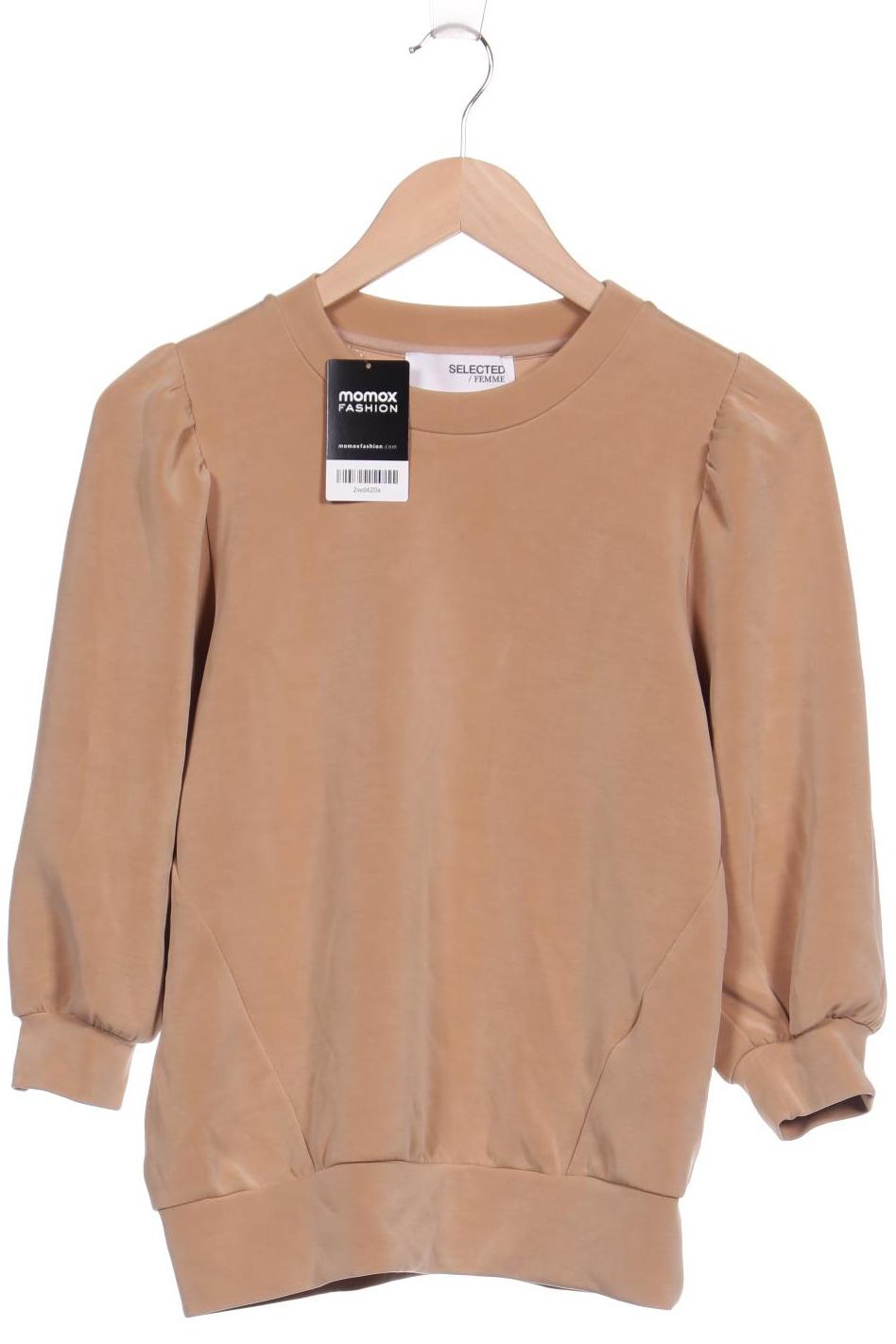 

Selected Damen Sweatshirt, beige, Gr. 36