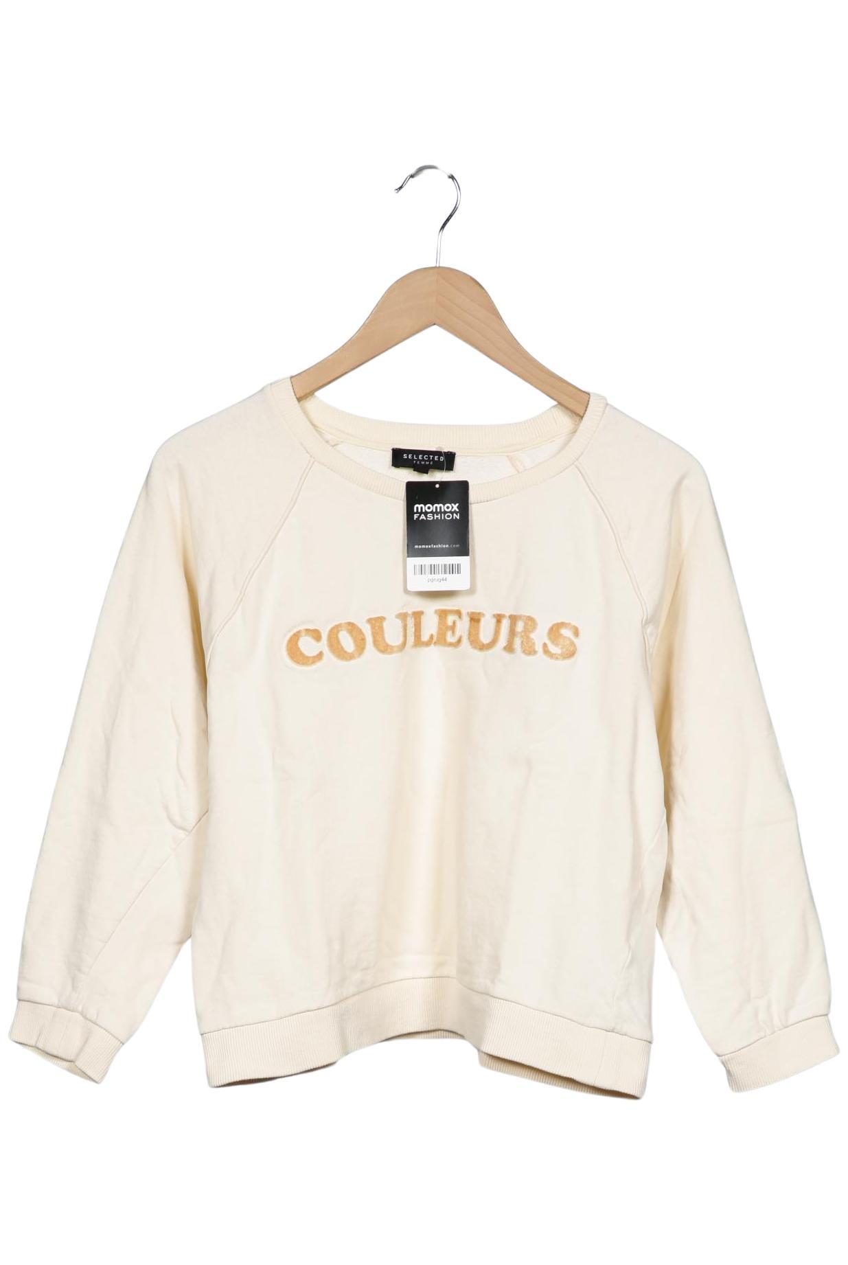 

Selected Damen Sweatshirt, cremeweiß, Gr. 38