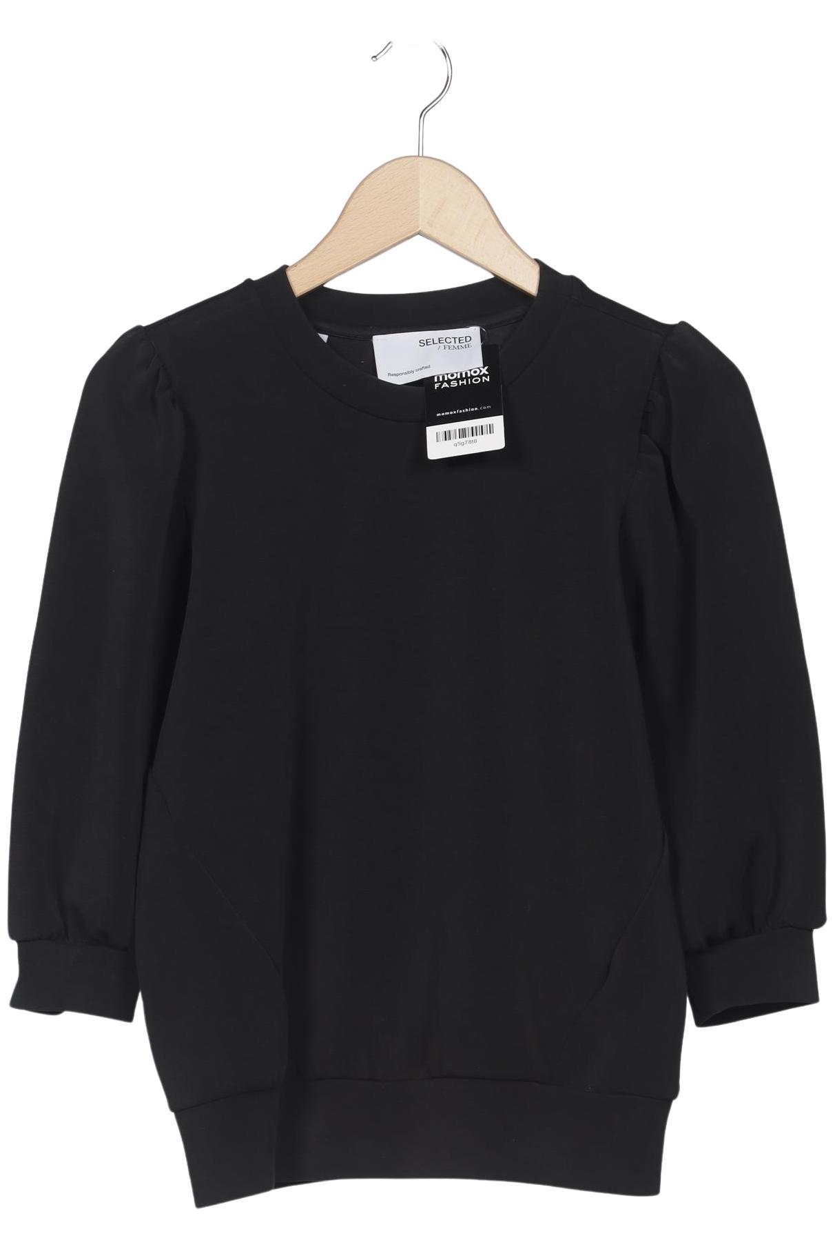 

Selected Damen Sweatshirt, schwarz, Gr. 36