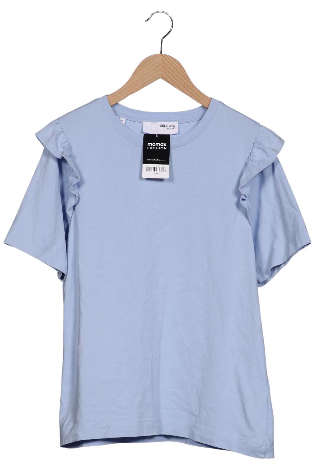 

Selected Damen T-Shirt, hellblau, Gr. 38