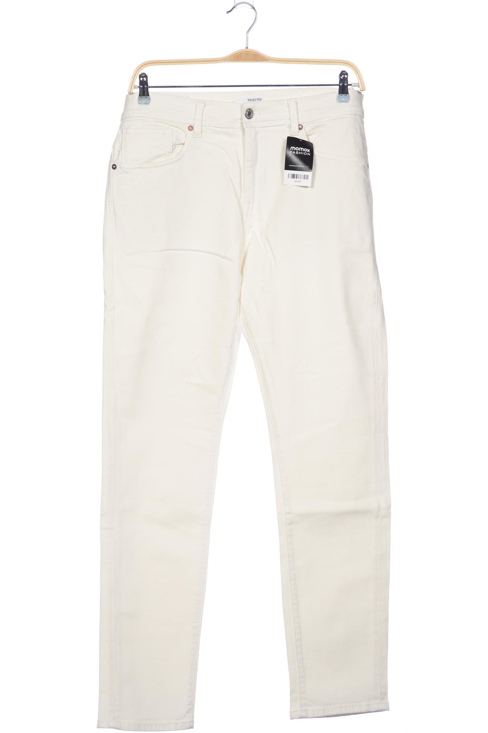 

Selected Herren Jeans, cremeweiß, Gr. 38