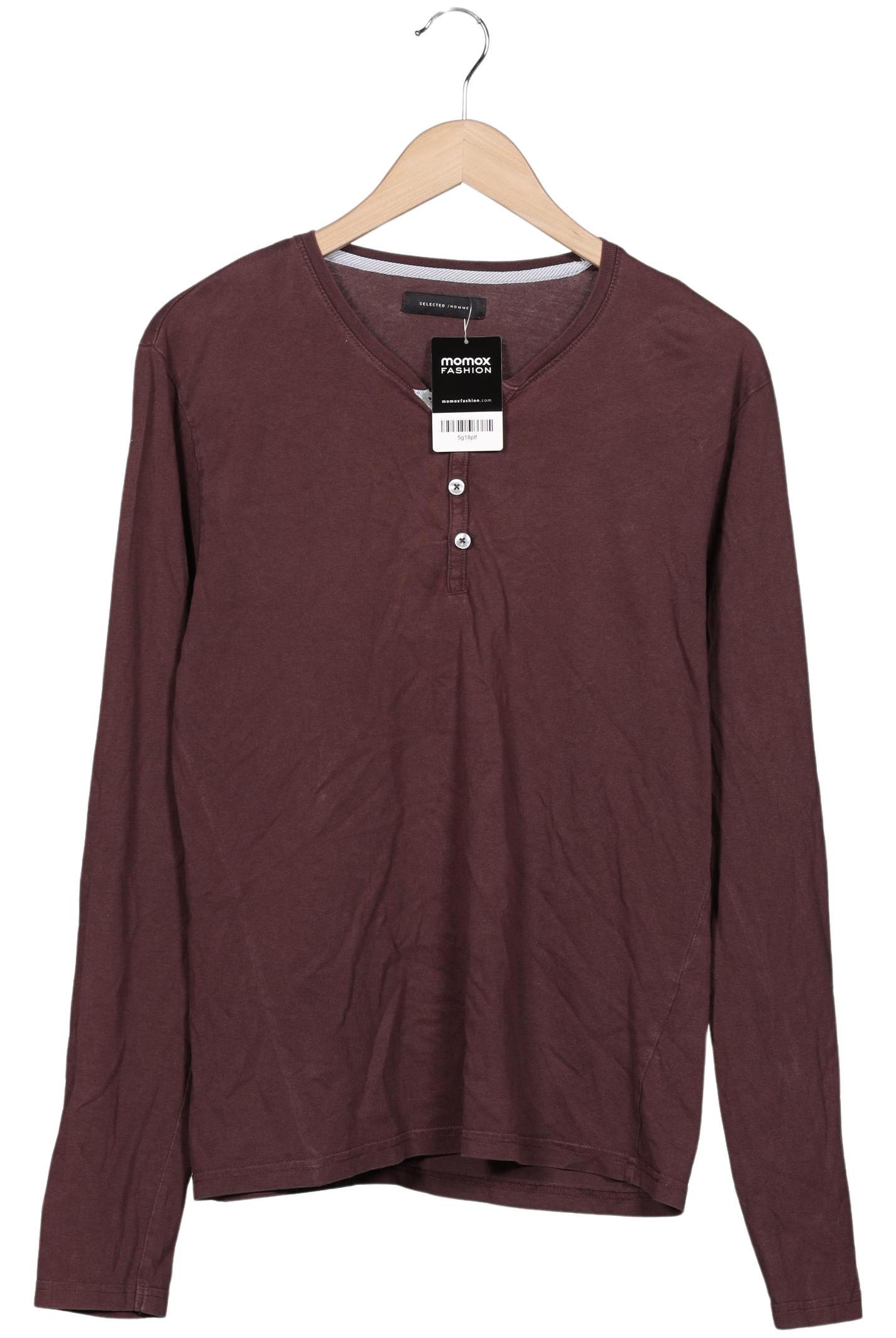

Selected Herren Langarmshirt, bordeaux, Gr. 48