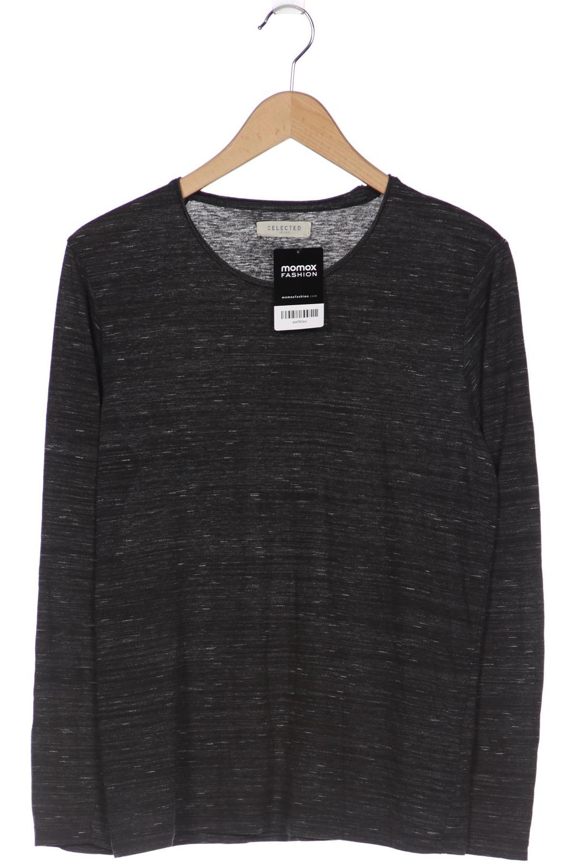 

SELECTED Herren Langarmshirt, grau