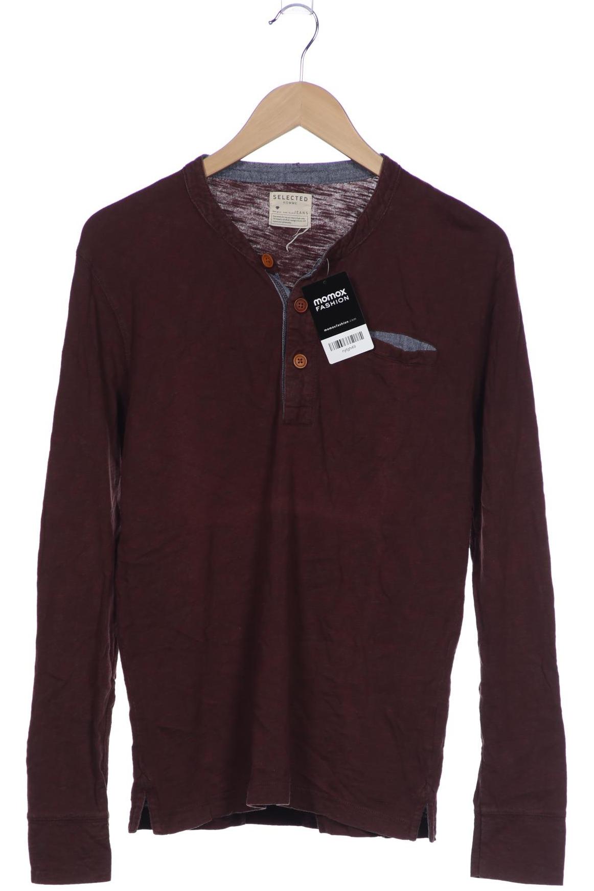 

Selected Herren Langarmshirt, bordeaux, Gr. 46