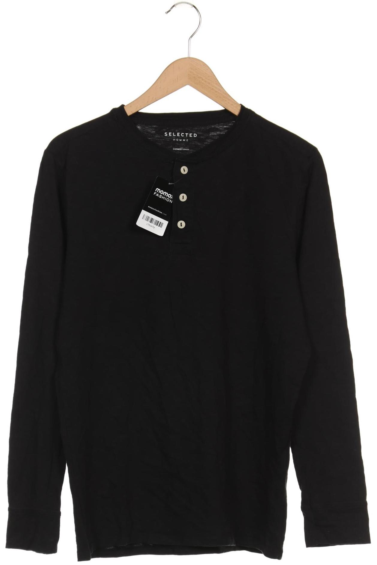 

SELECTED Herren Langarmshirt, schwarz