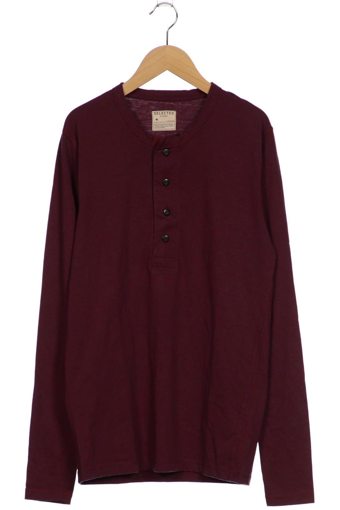 Thumbnail - Selected Herren Langarmshirt, bordeaux, Gr. 48