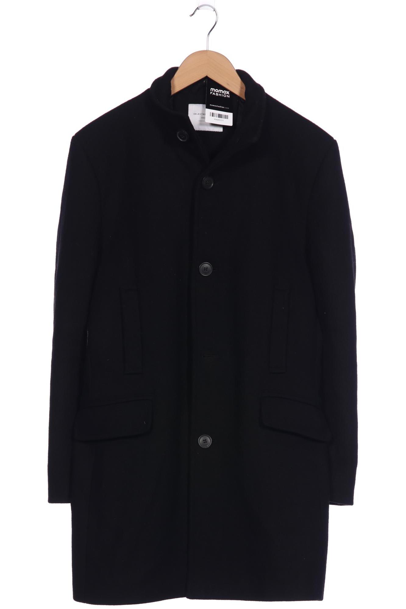 

Selected Herren Mantel, schwarz, Gr. 48