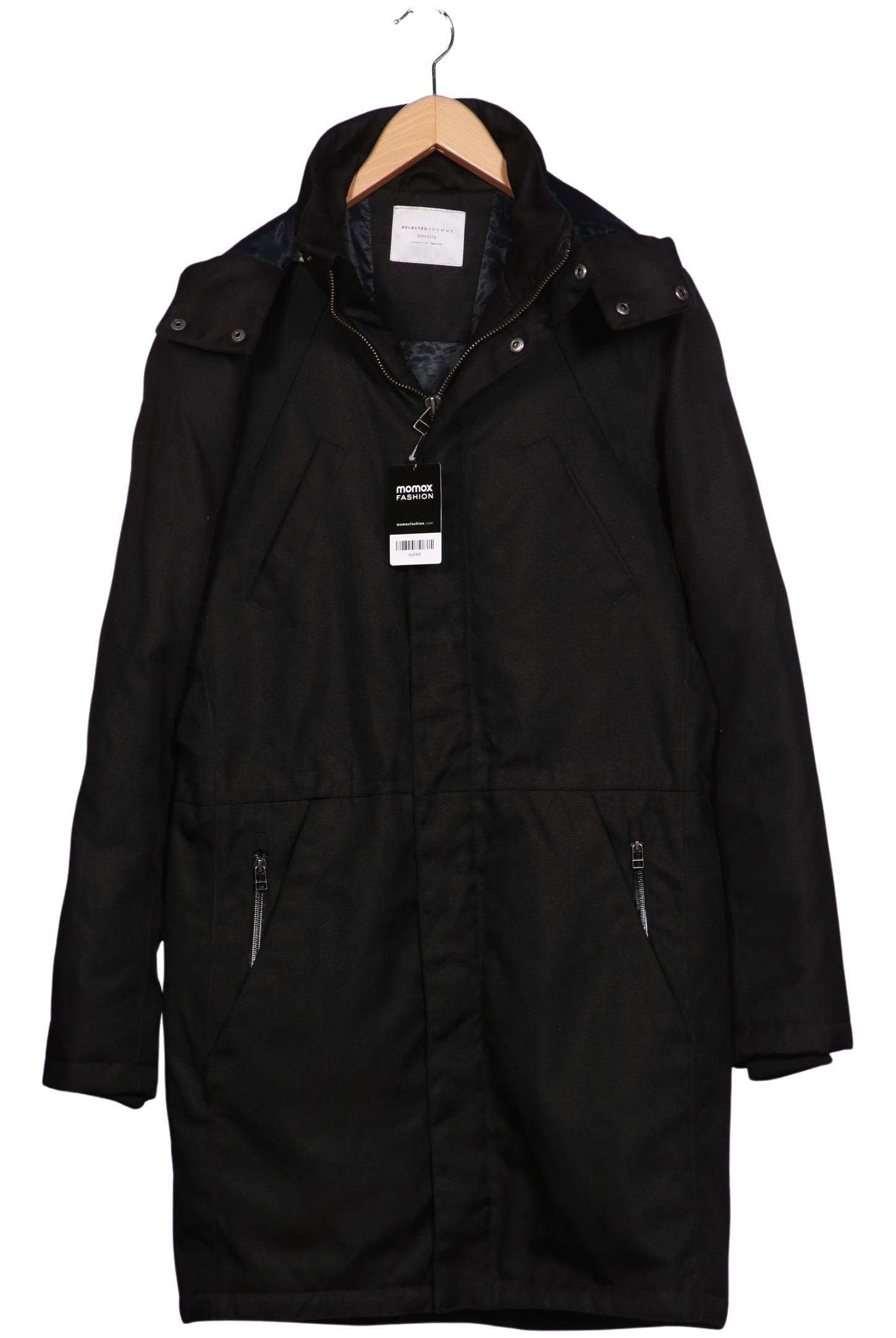 

Selected Herren Mantel, schwarz, Gr. 46