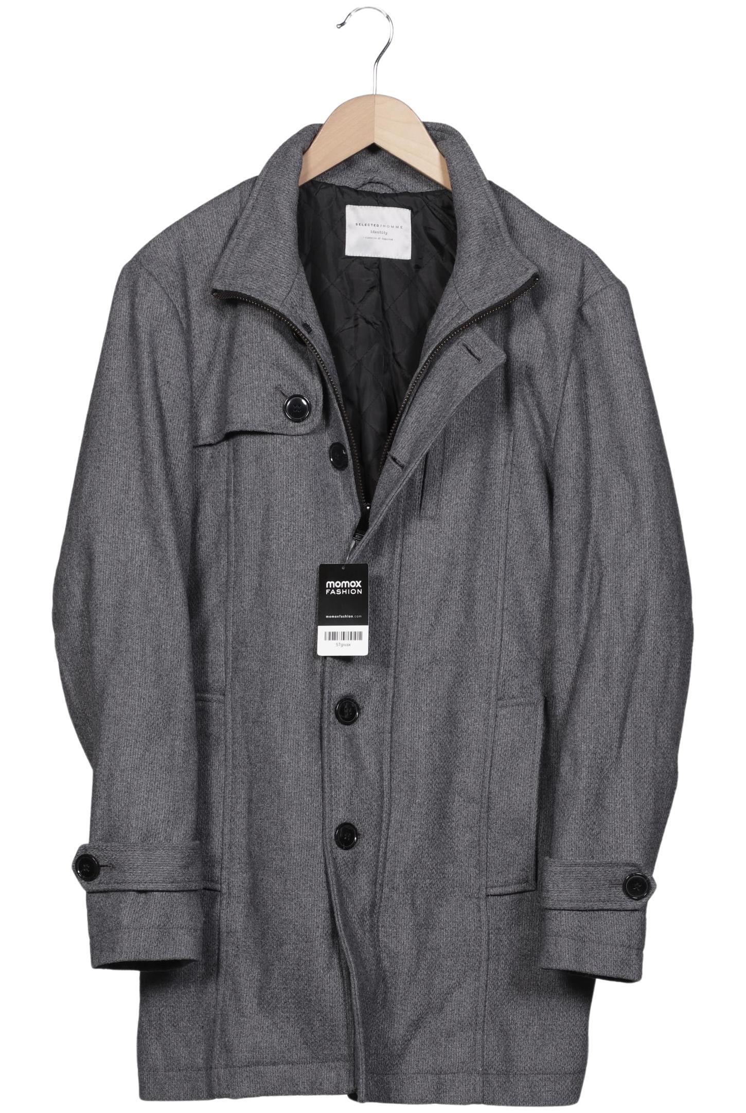 

Selected Herren Mantel, grau, Gr. 48