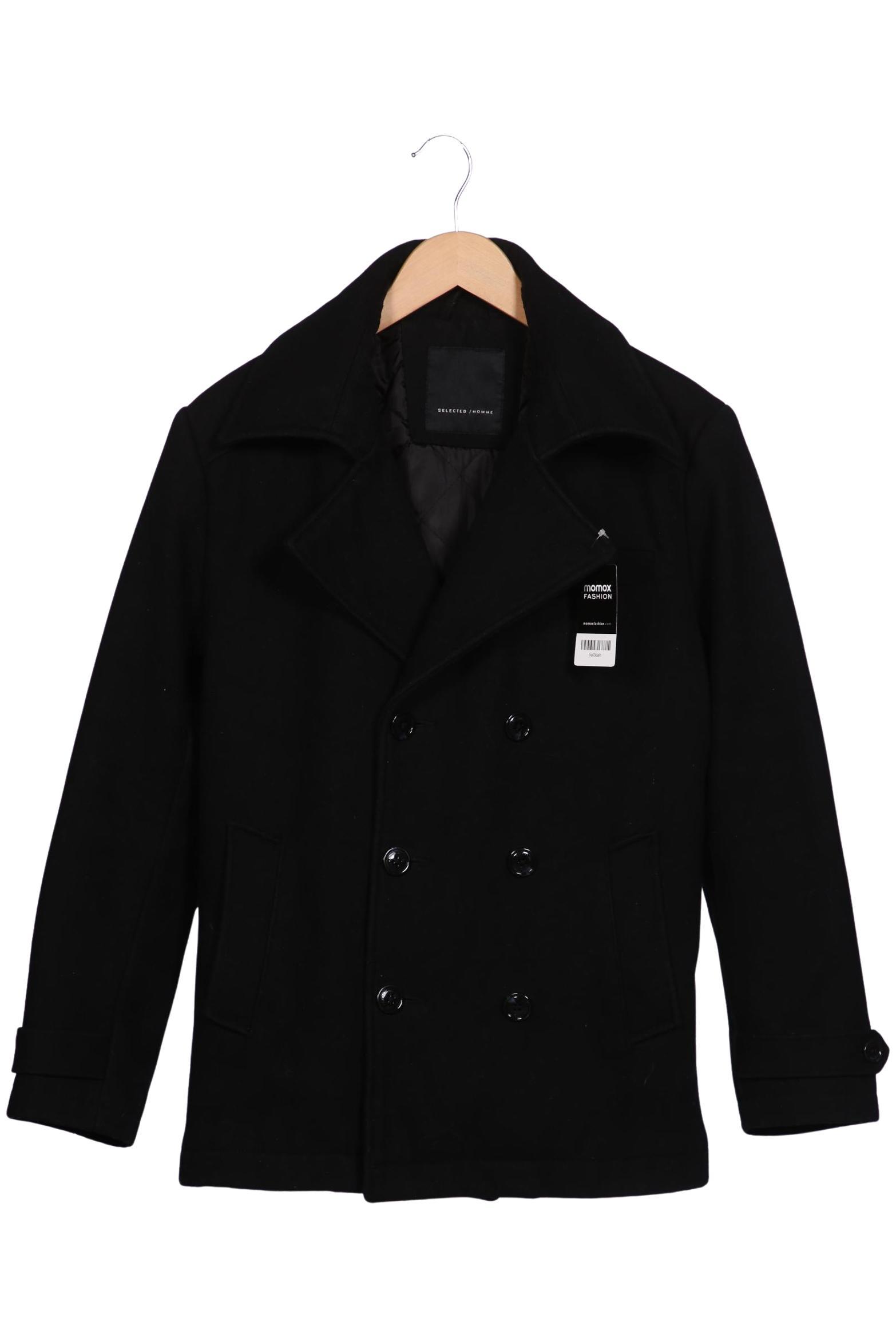 

Selected Herren Mantel, schwarz, Gr. 48