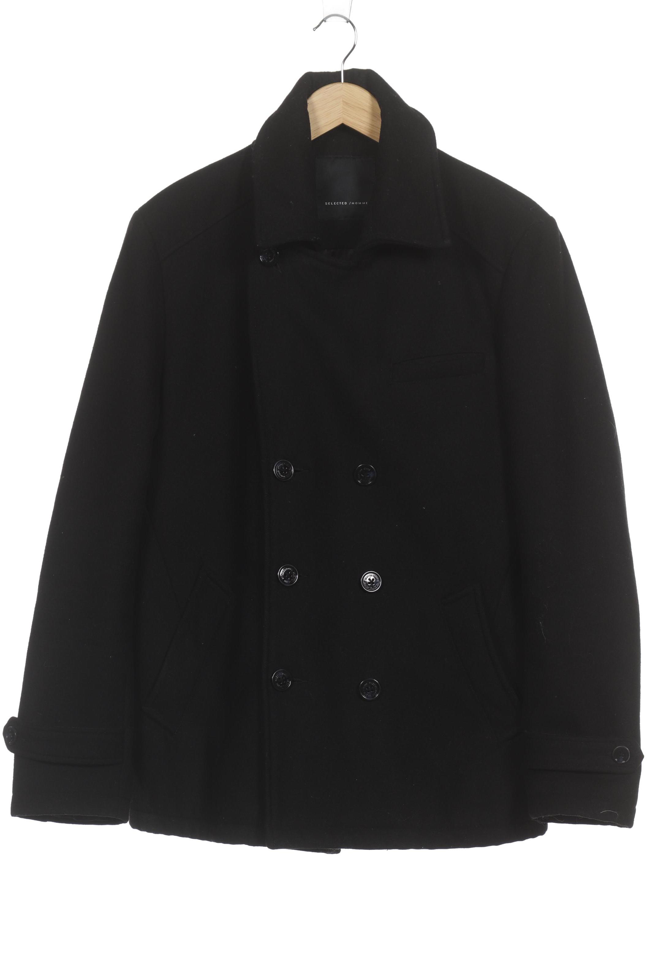 

Selected Herren Mantel, schwarz, Gr. 54