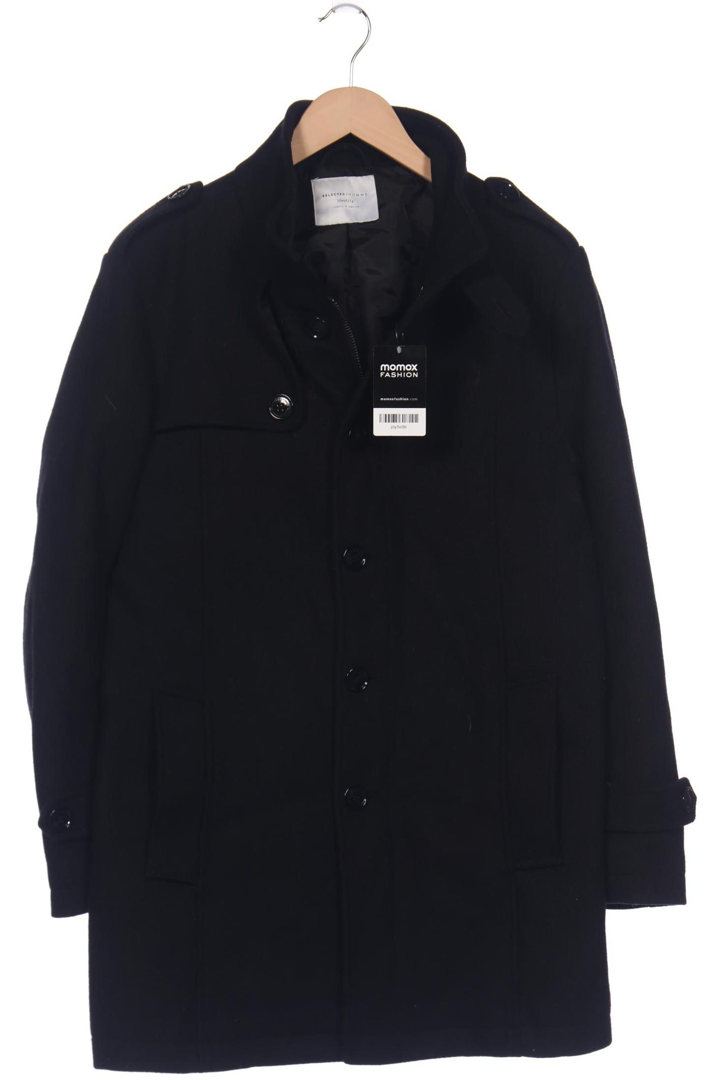 

Selected Herren Mantel, schwarz, Gr. 52