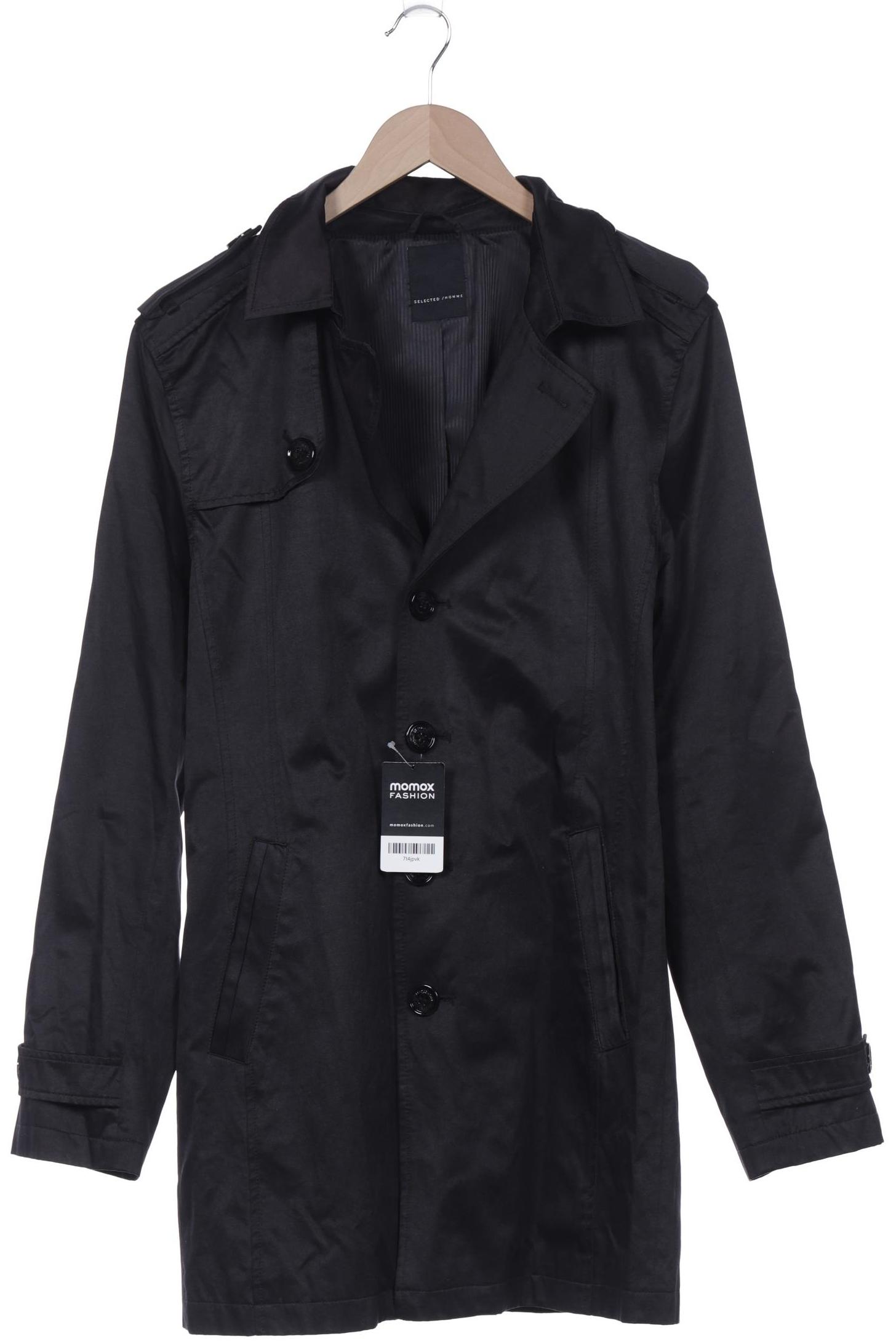 

Selected Herren Mantel, schwarz, Gr. 52