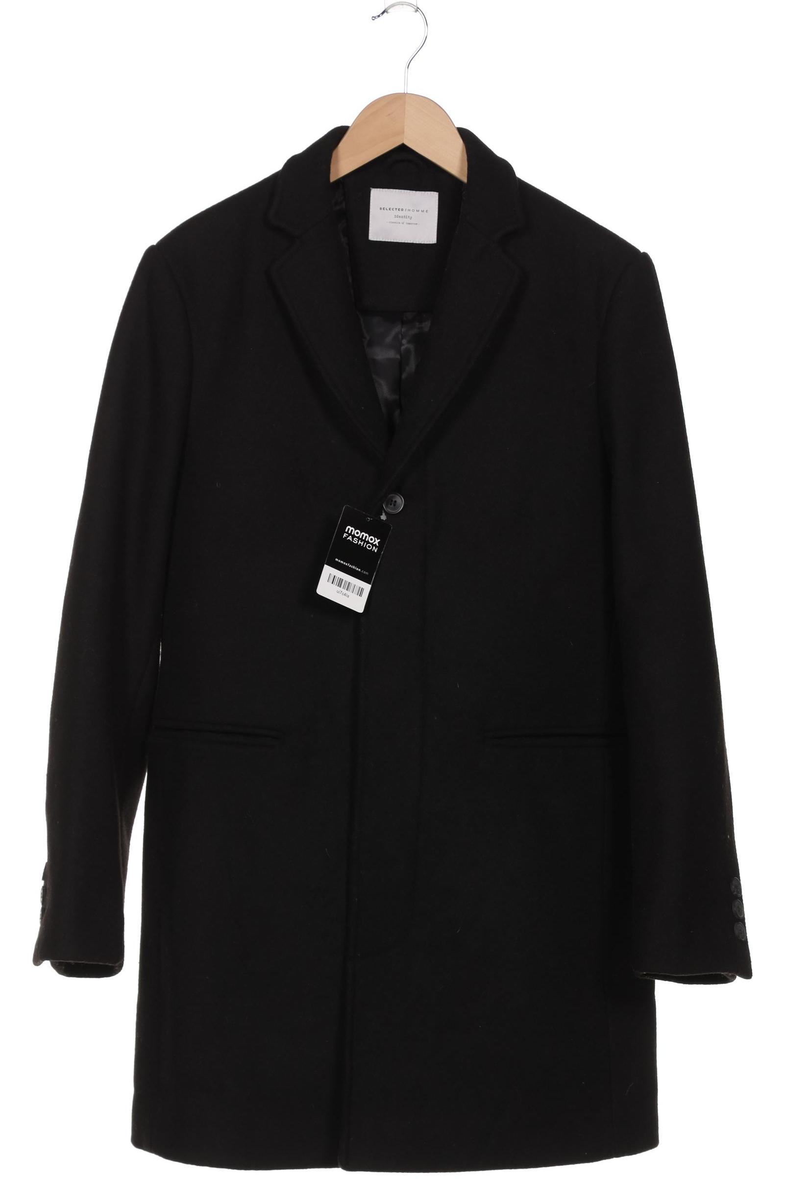 

Selected Herren Mantel, schwarz, Gr. 52