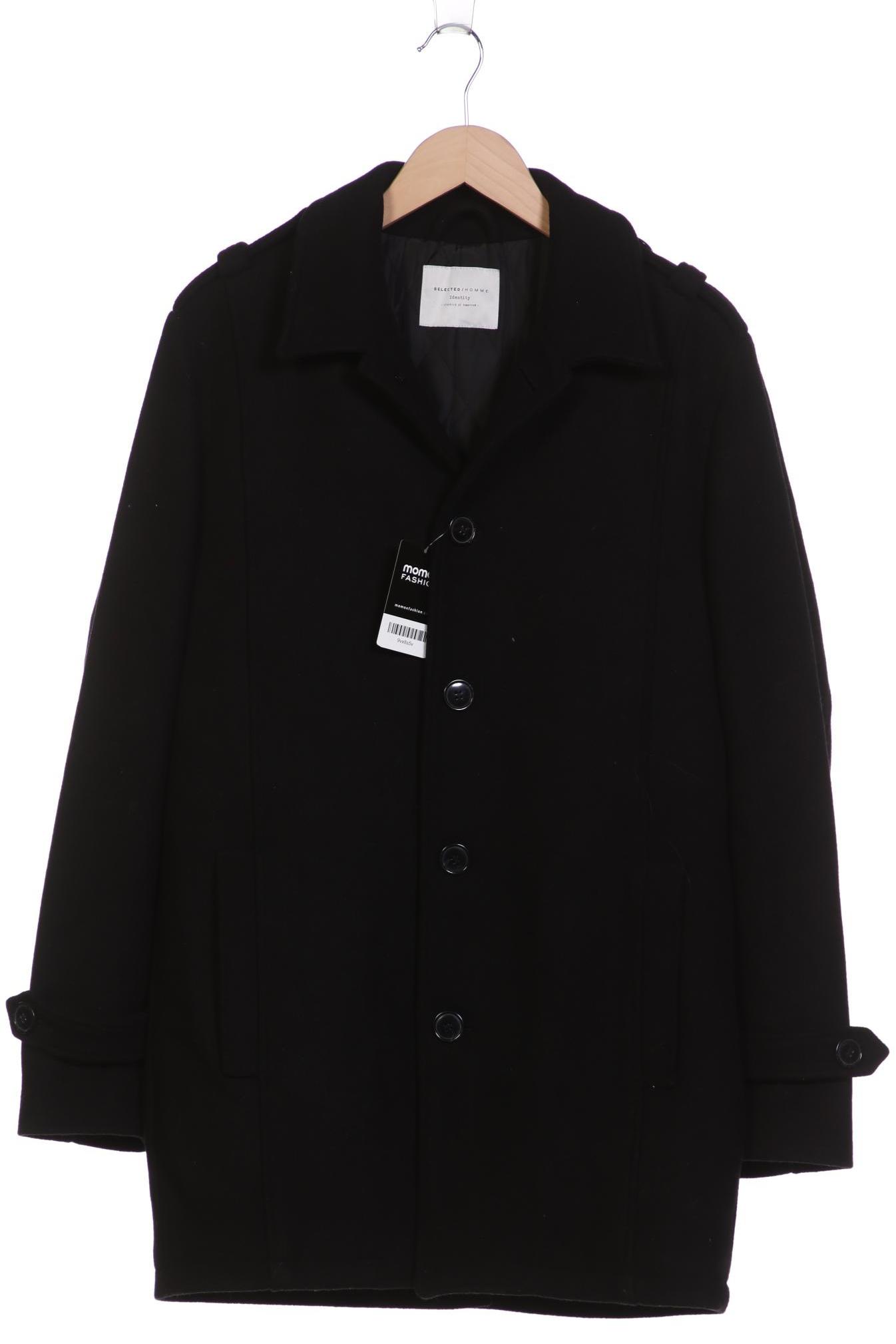 

Selected Herren Mantel, schwarz, Gr. 46