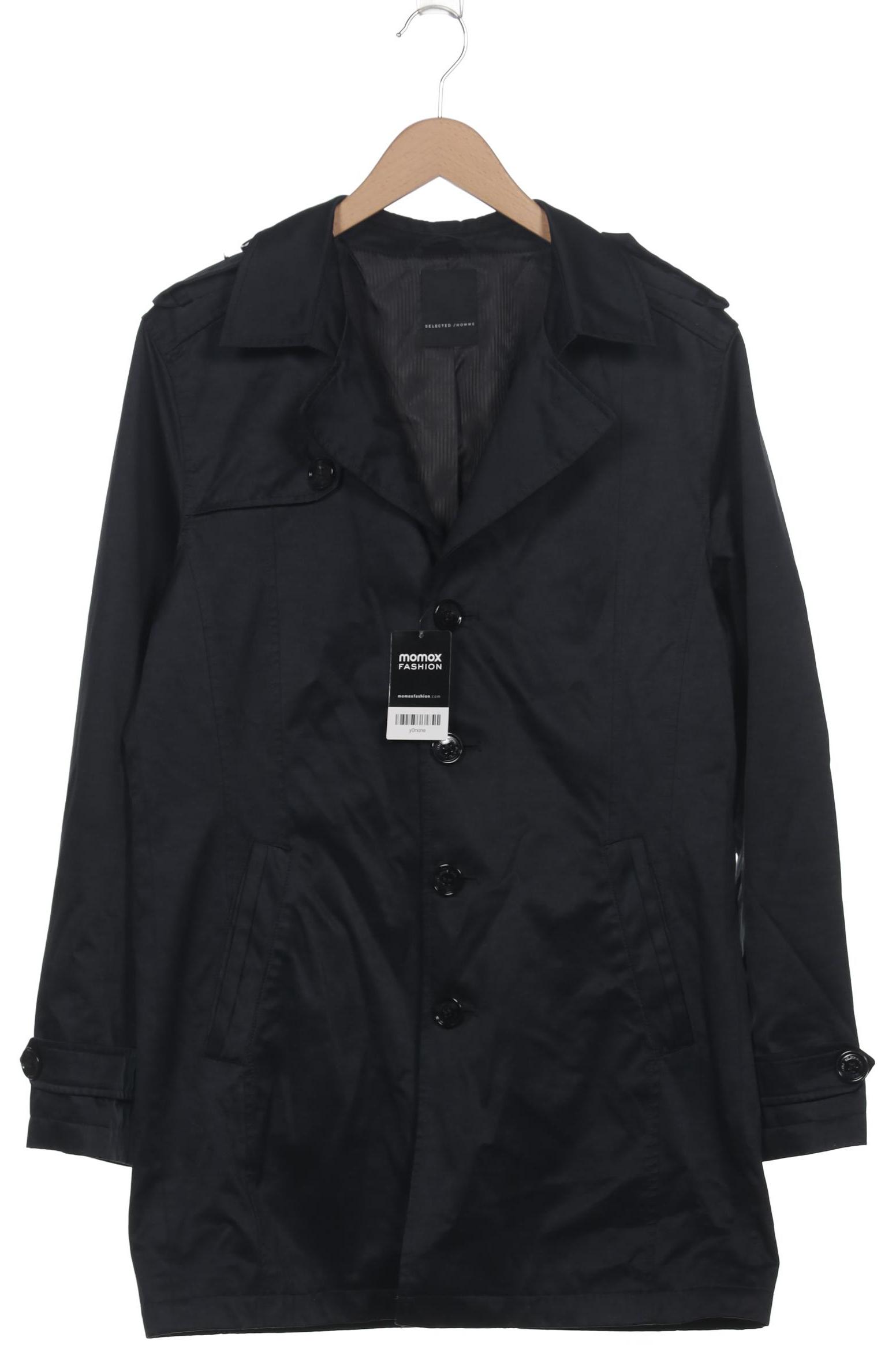 

Selected Herren Mantel, schwarz, Gr. 52