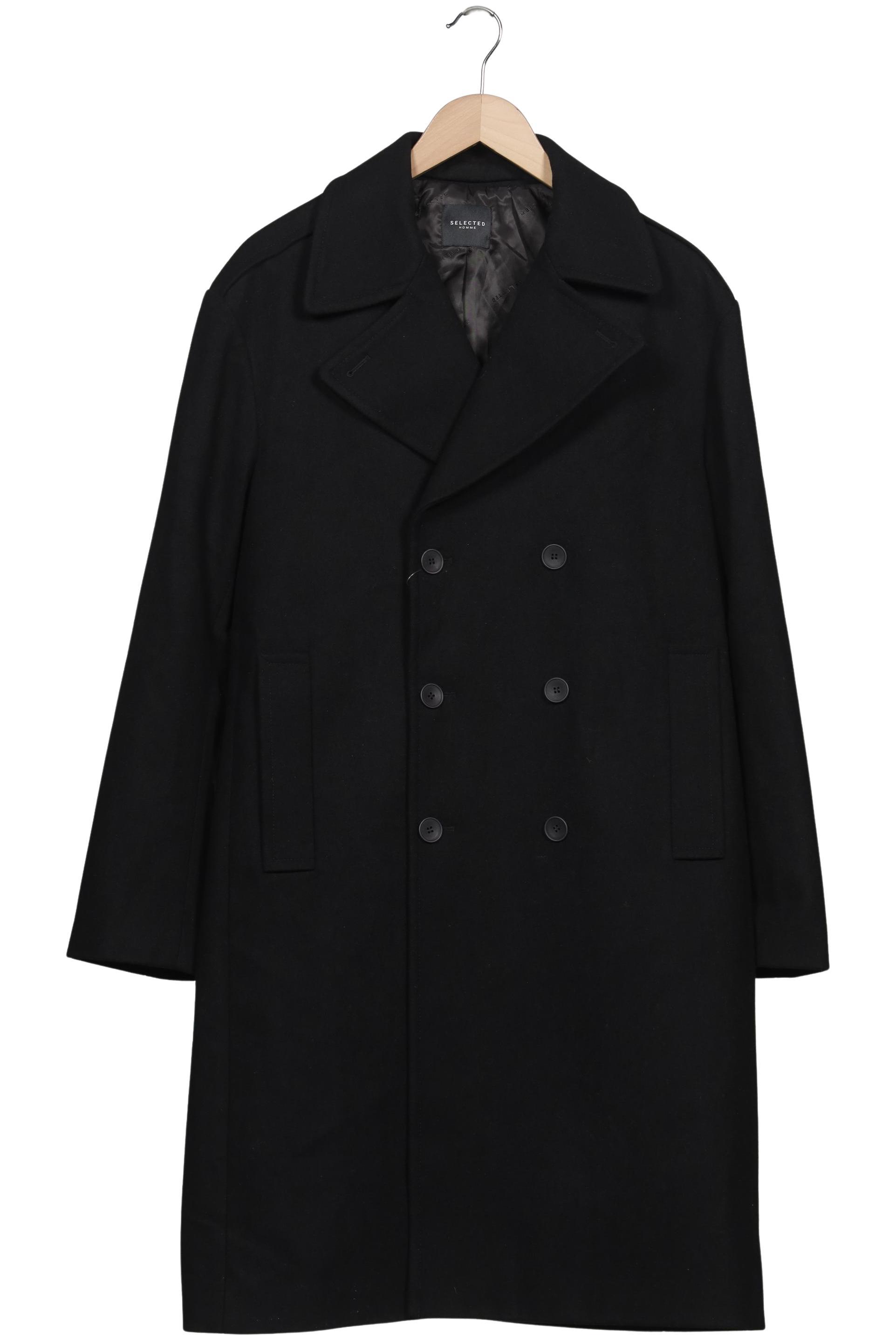 

Selected Herren Mantel, schwarz, Gr. 52