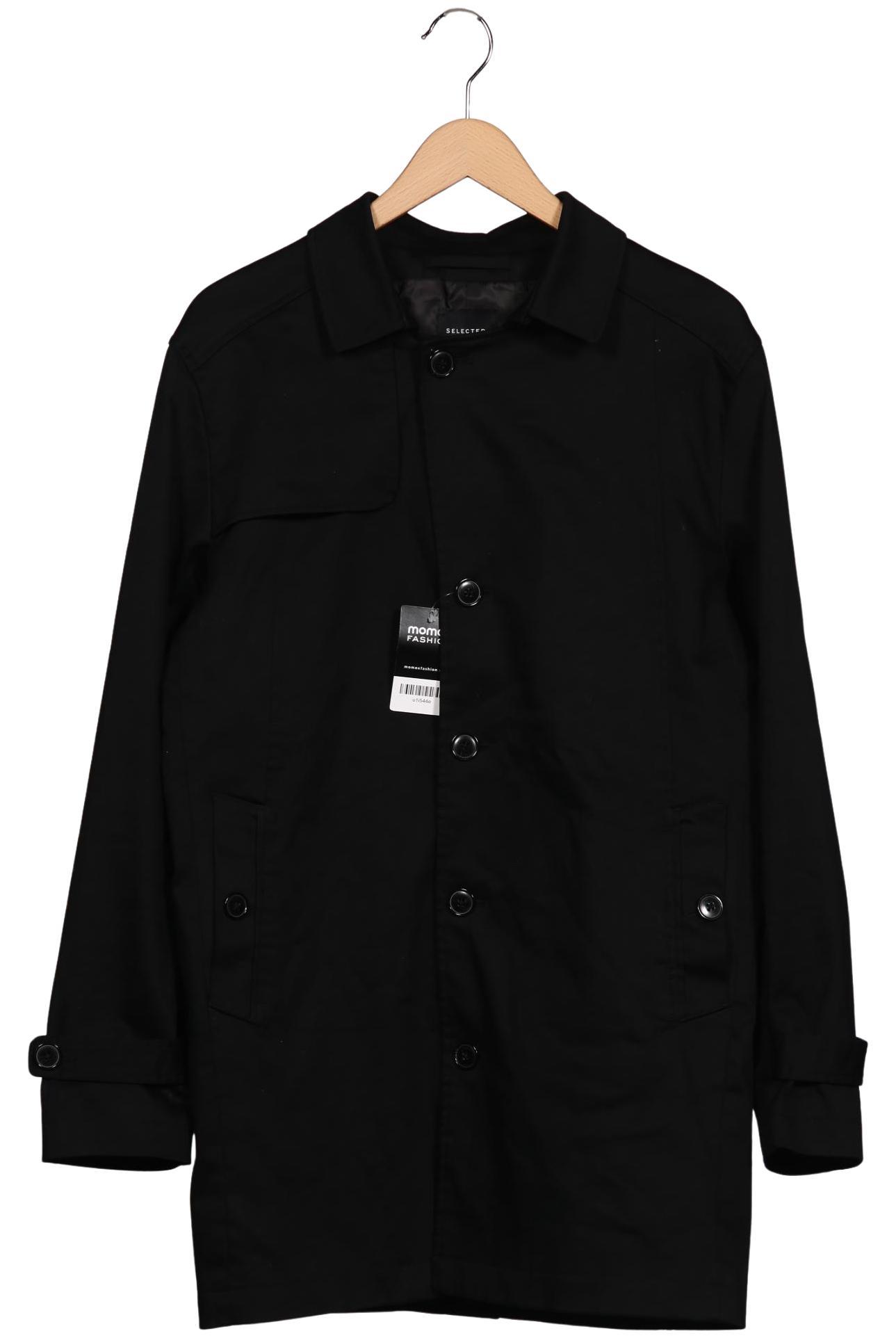 

Selected Herren Mantel, schwarz, Gr. 48