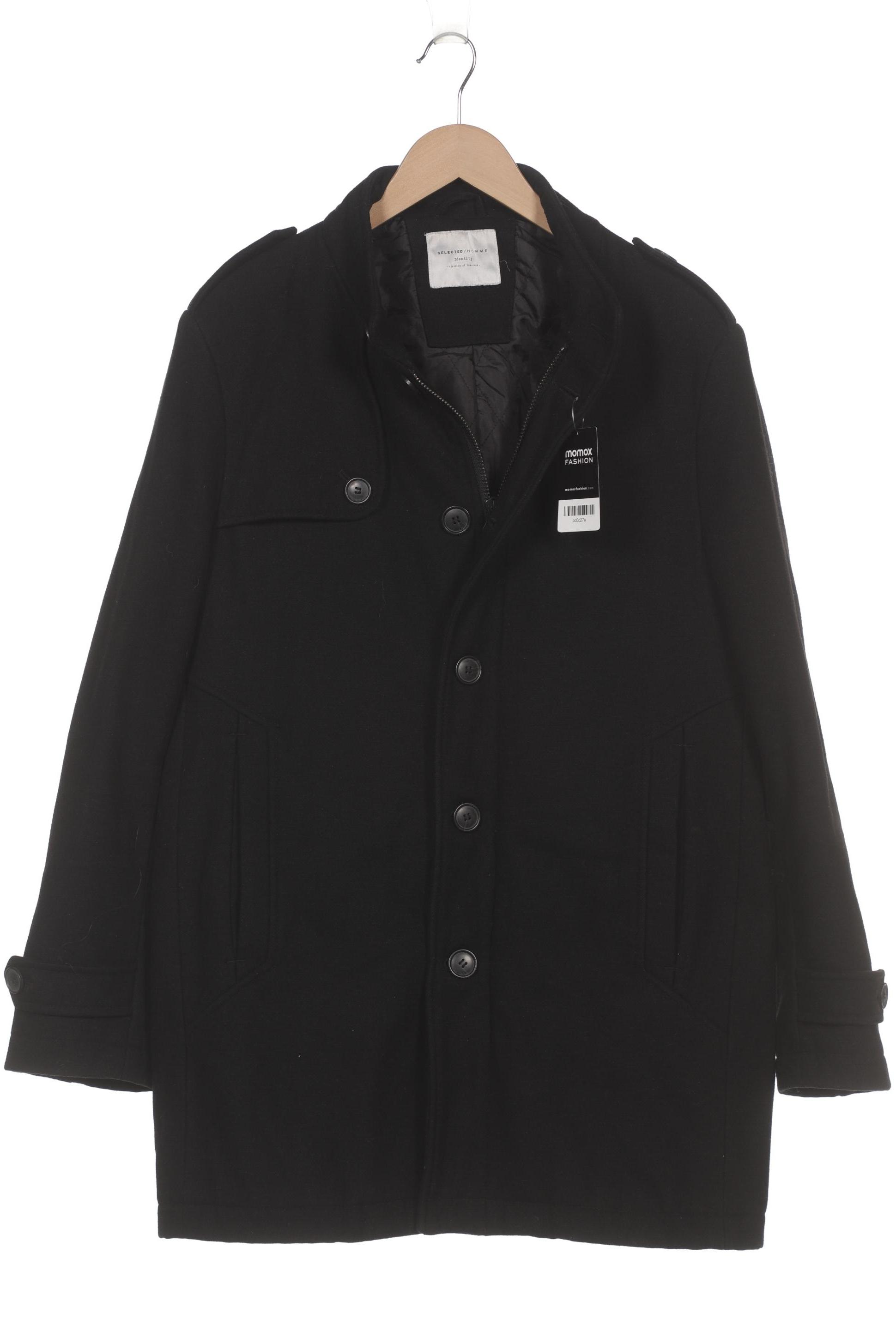 

Selected Herren Mantel, schwarz, Gr. 52
