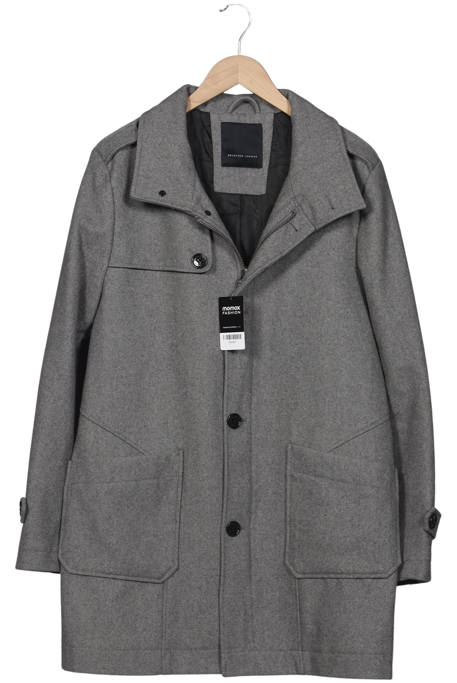 

Selected Herren Mantel, grau, Gr. 54