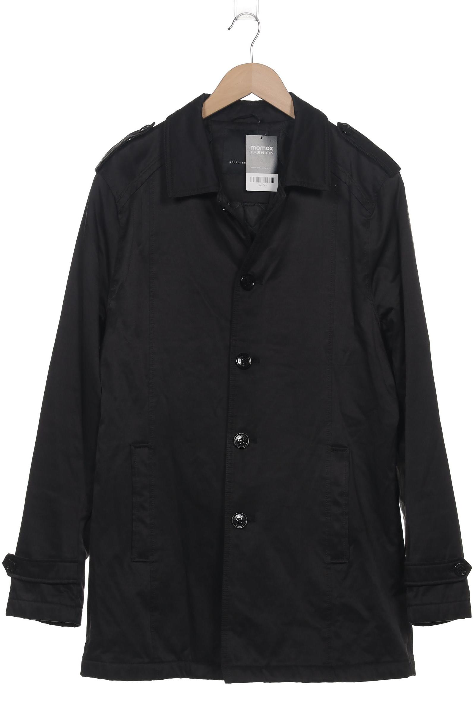 

Selected Herren Mantel, schwarz, Gr. 54
