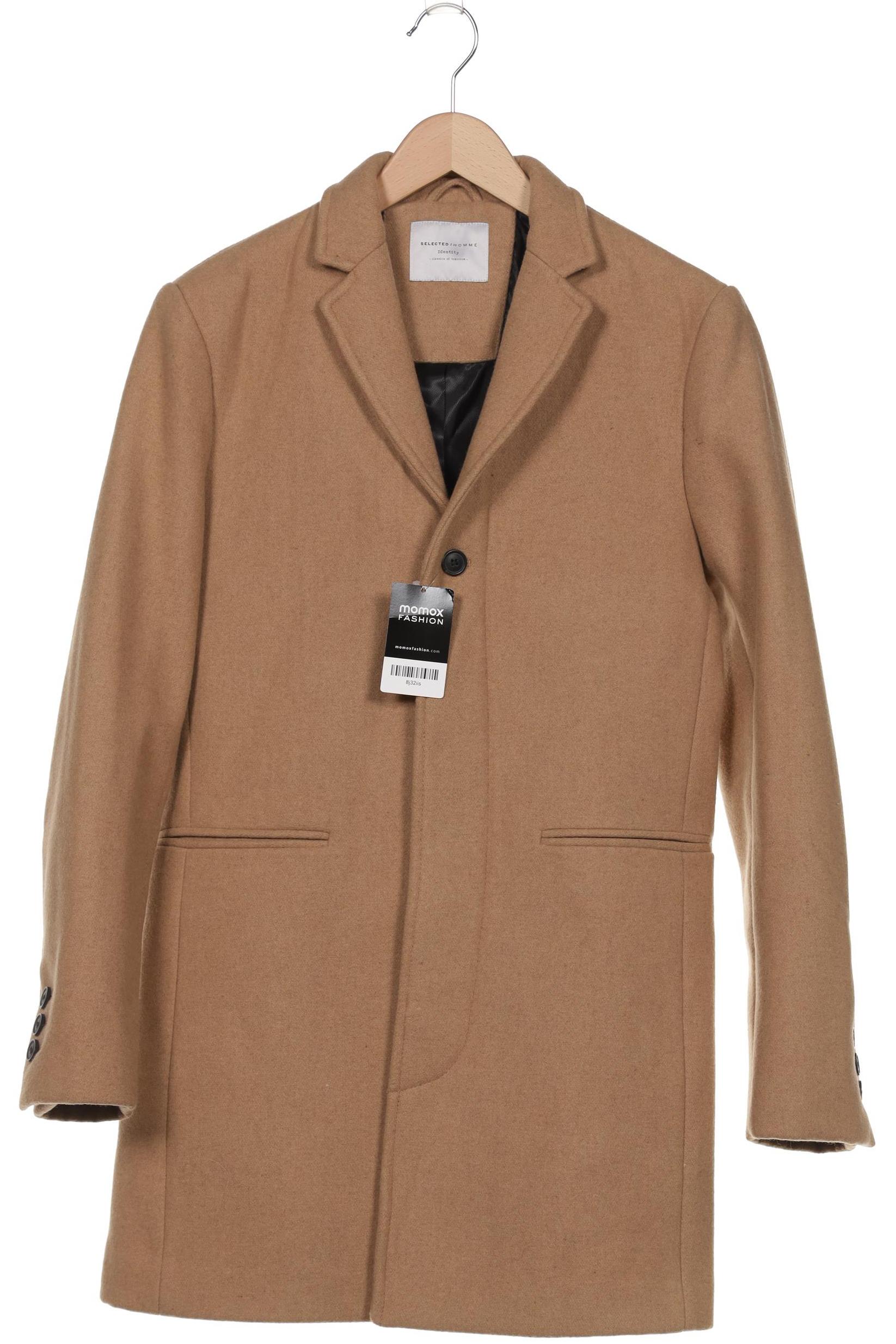 

Selected Herren Mantel, braun, Gr. 48