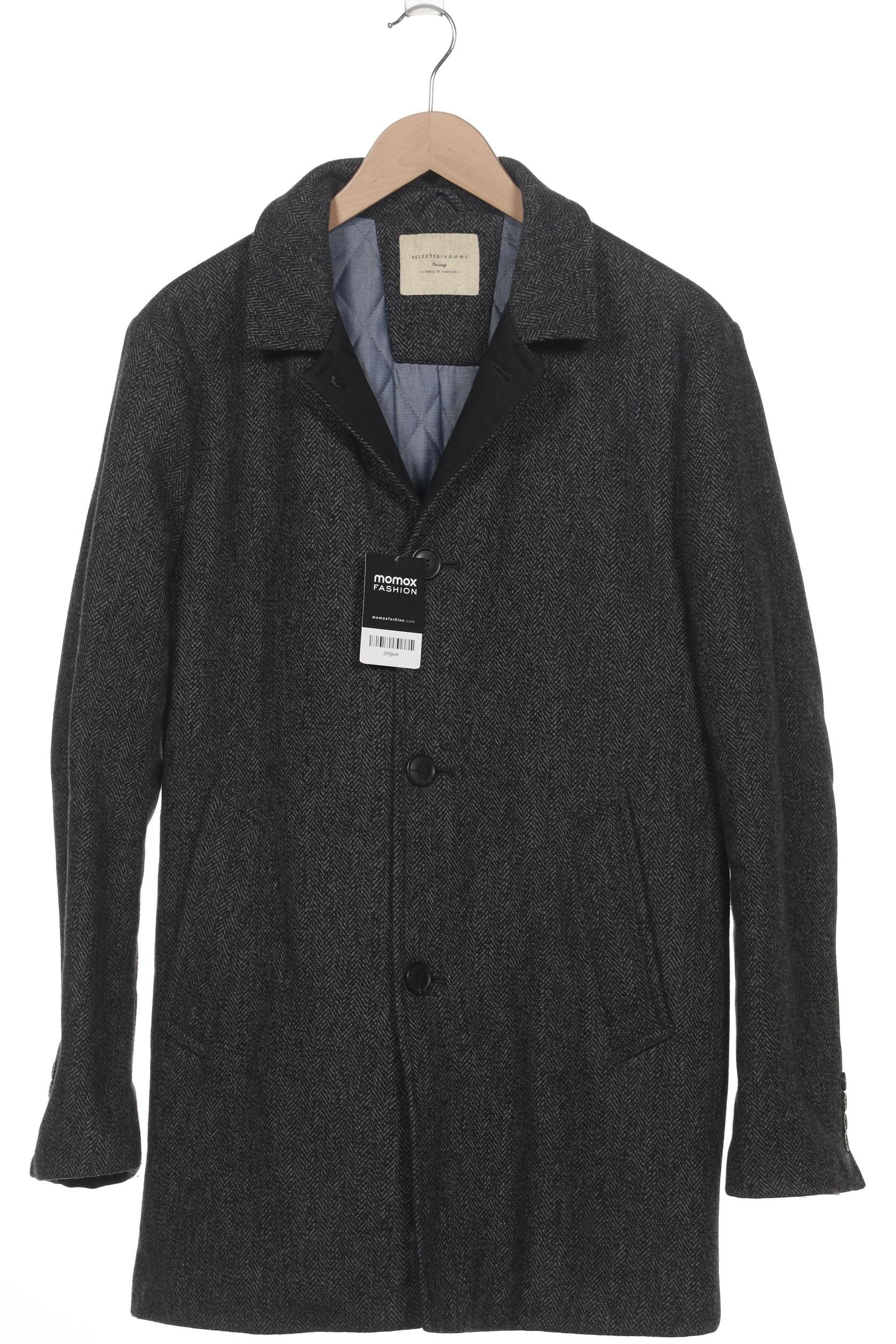

Selected Herren Mantel, grau, Gr. 52