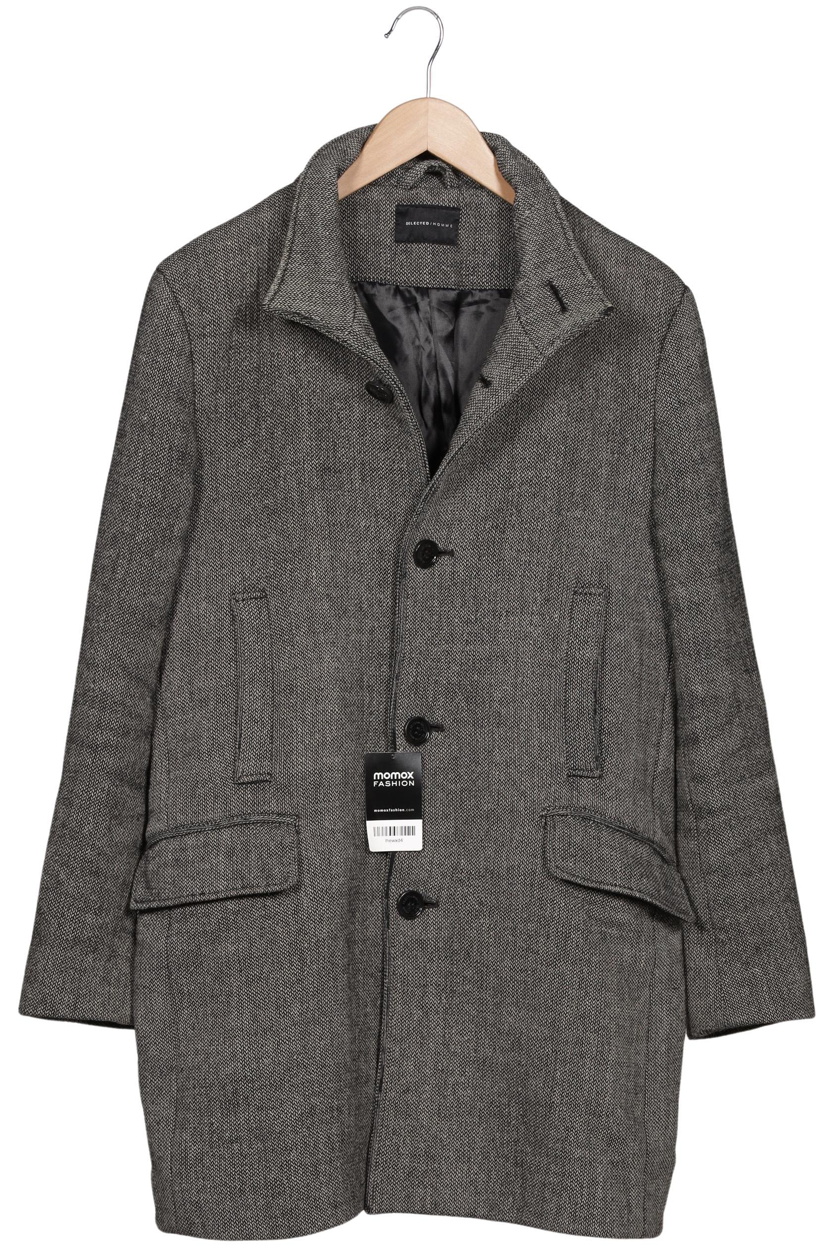 

Selected Herren Mantel, grau, Gr. 48