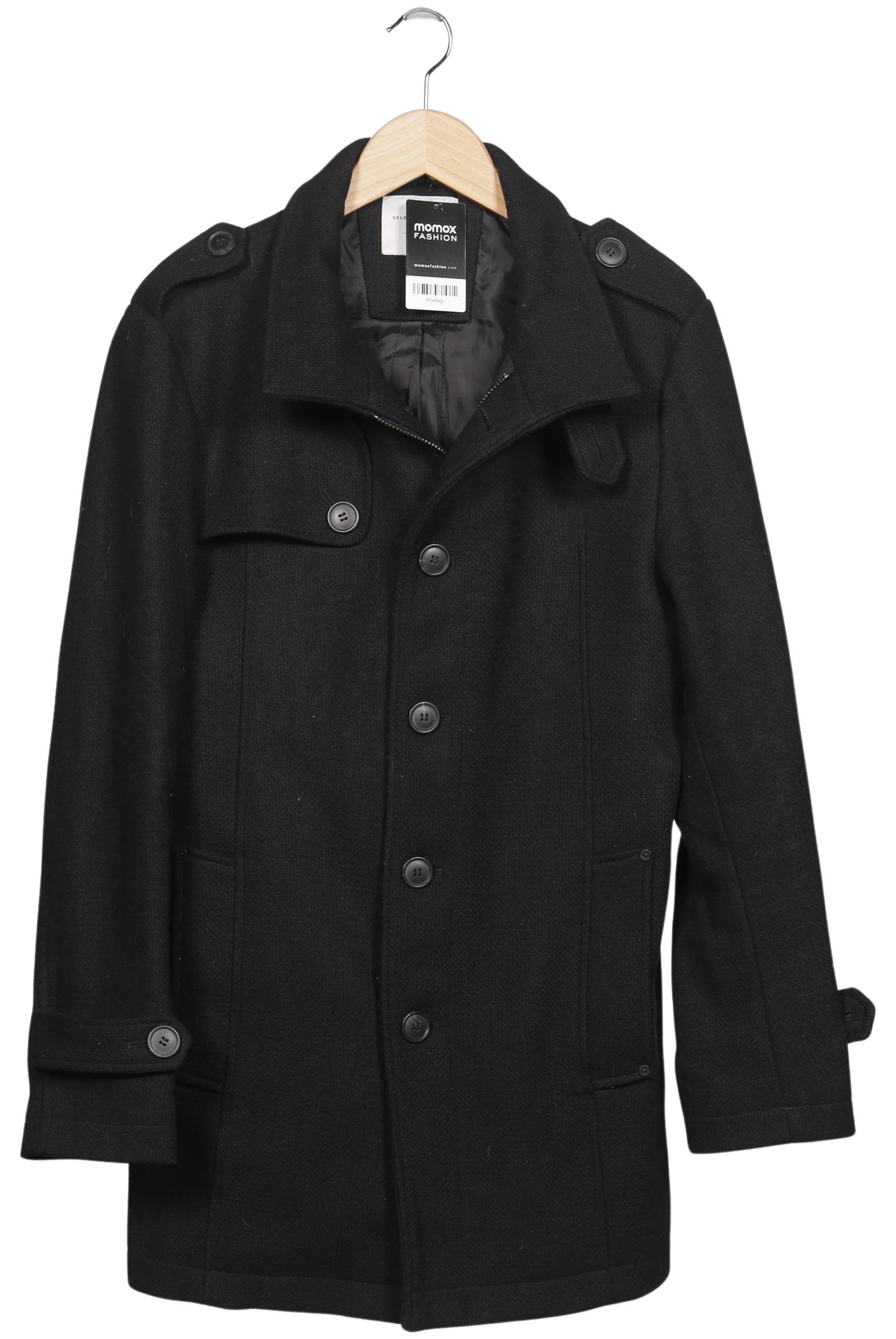 

Selected Herren Mantel, schwarz, Gr. 48