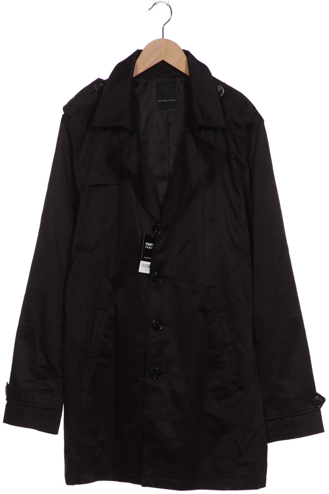 

Selected Herren Mantel, schwarz, Gr. 56