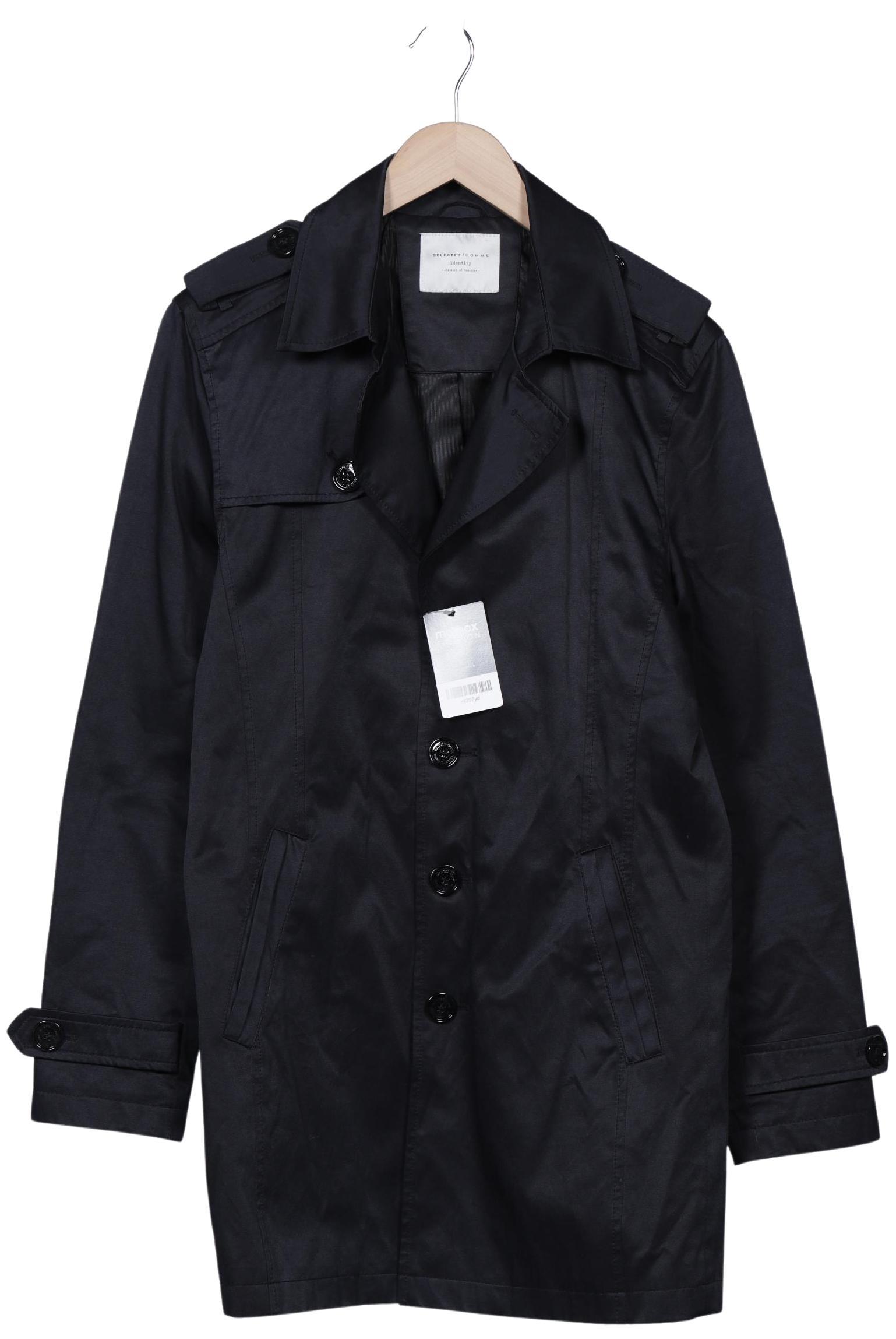

Selected Herren Mantel, schwarz, Gr. 48