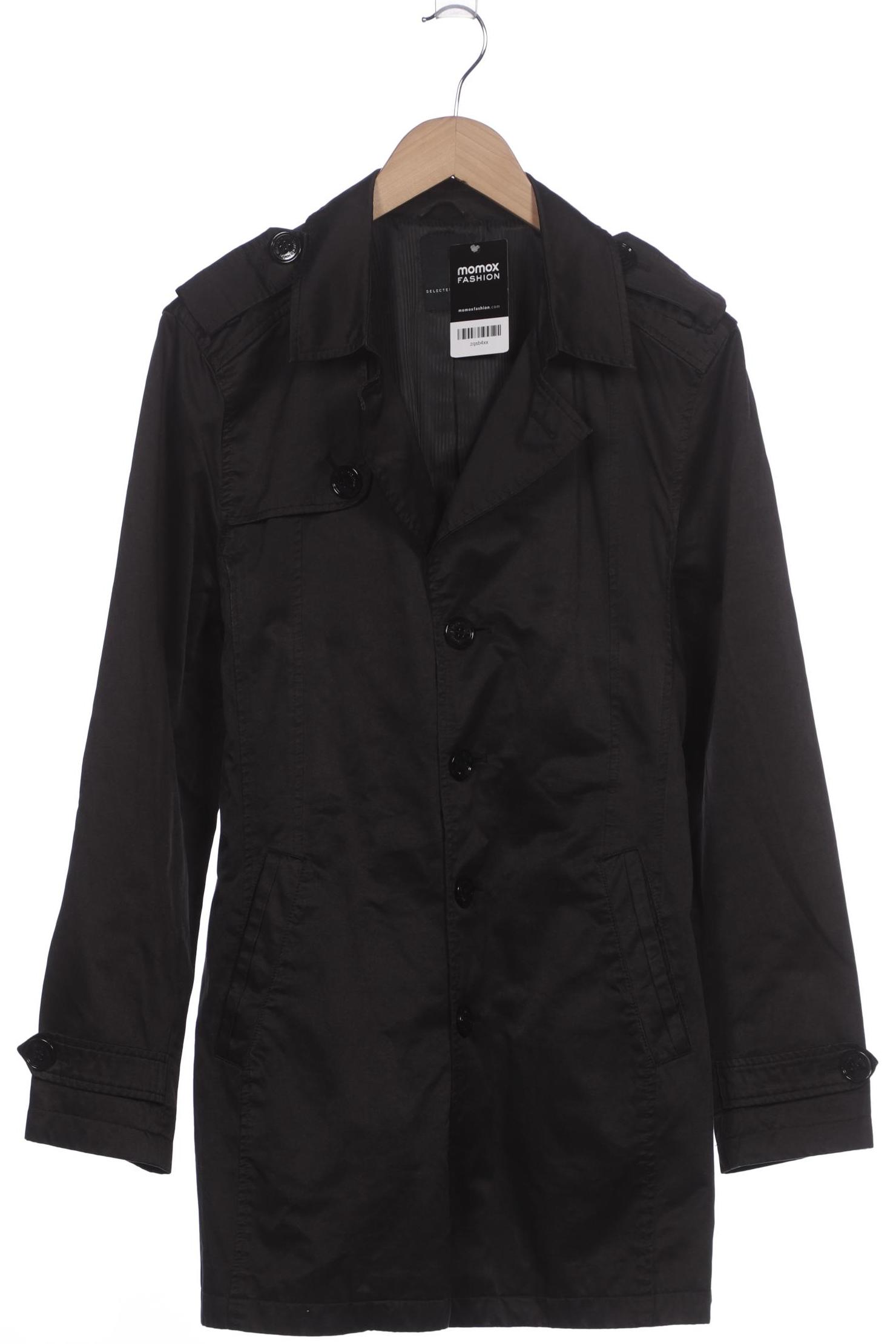 

Selected Herren Mantel, schwarz, Gr. 48