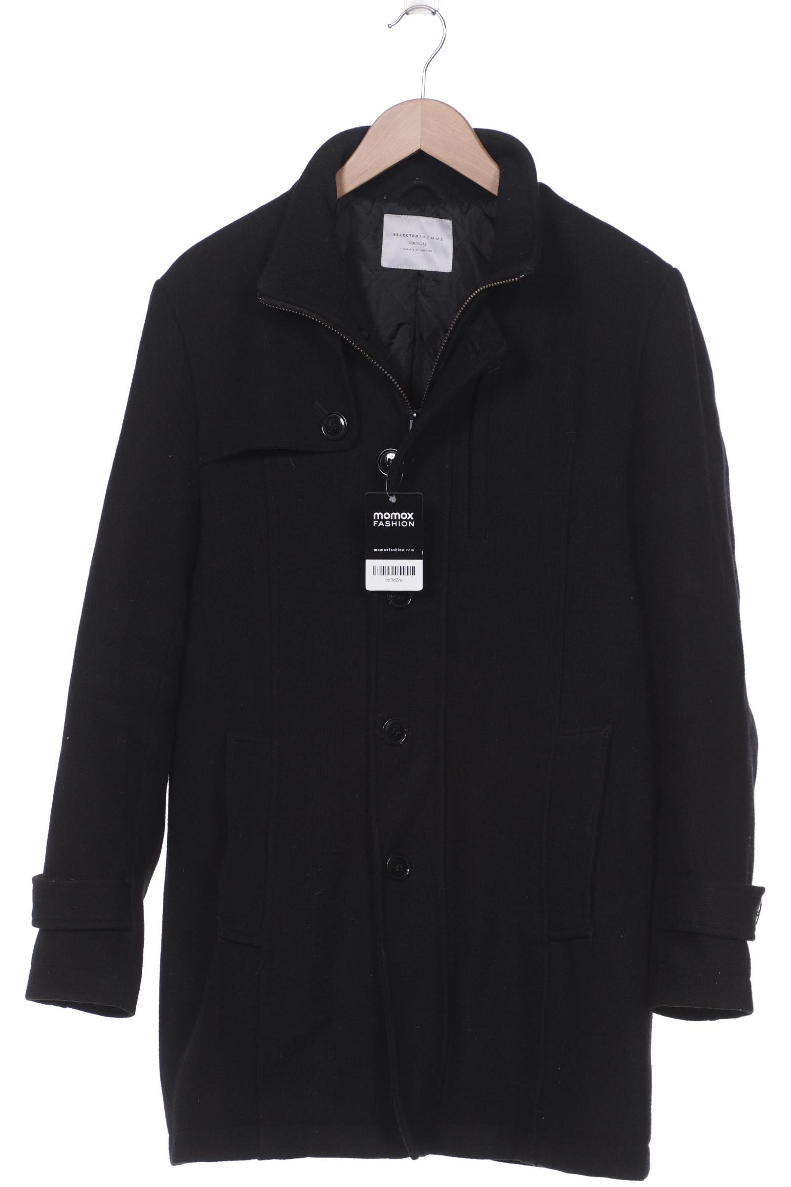 

Selected Herren Mantel, schwarz, Gr. 48