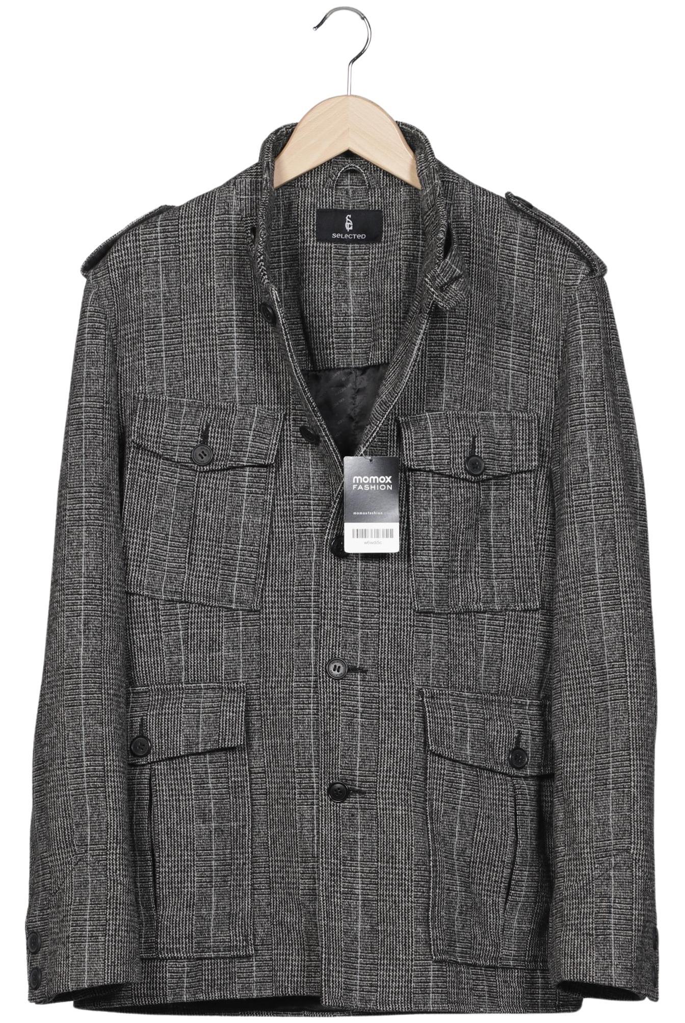 

Selected Herren Mantel, grau, Gr. 52