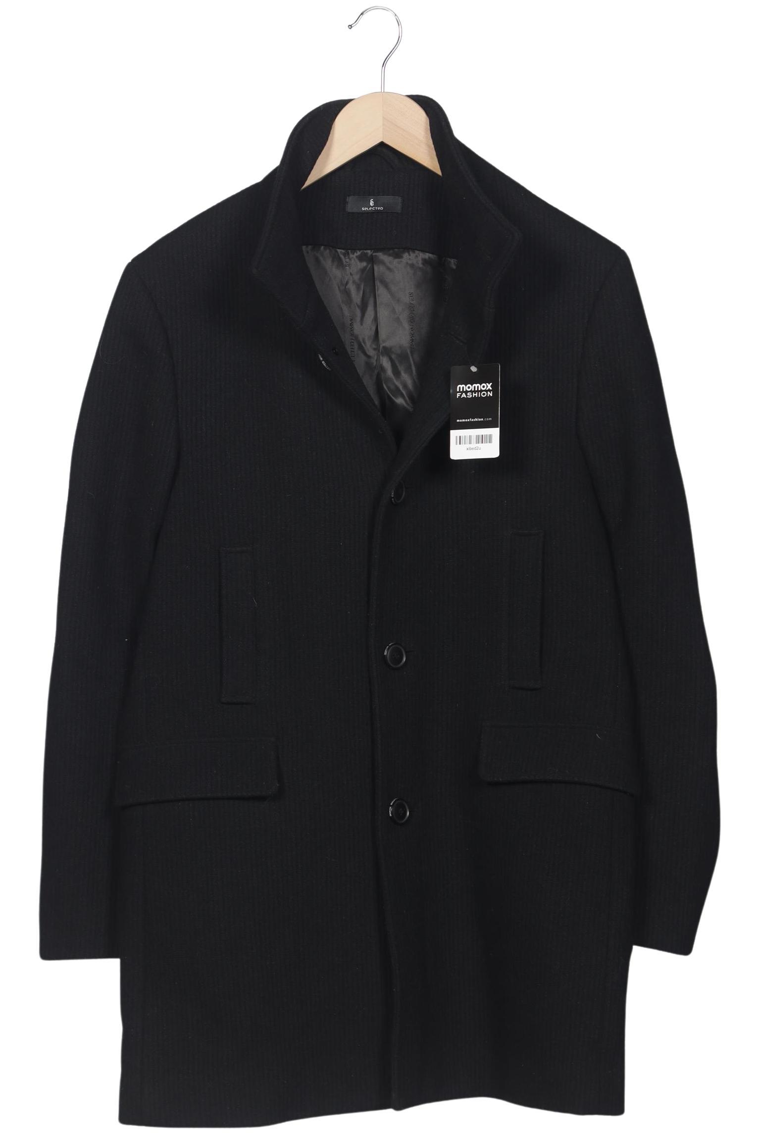 

Selected Herren Mantel, schwarz, Gr. 48