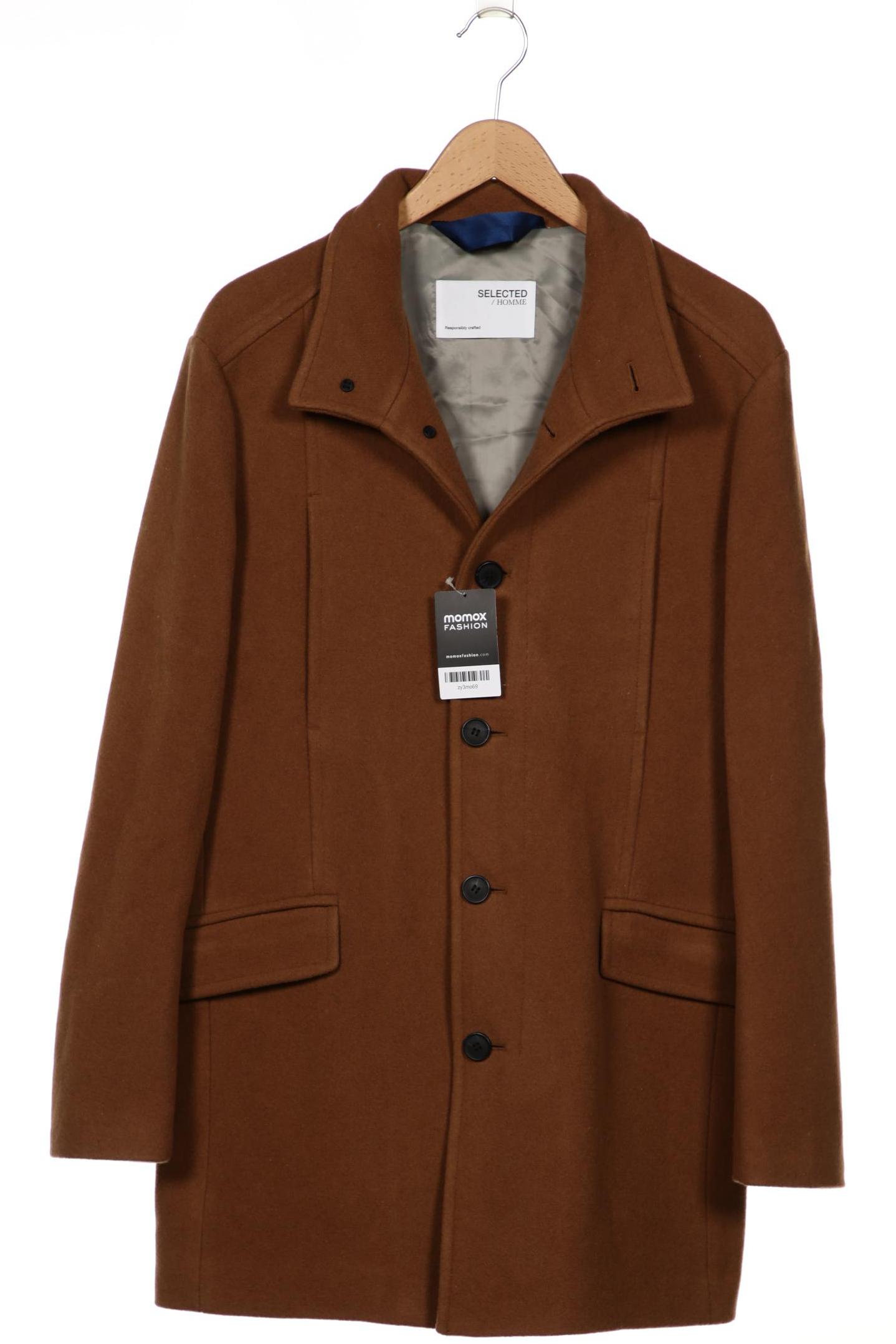 

Selected Herren Mantel, braun, Gr. 52