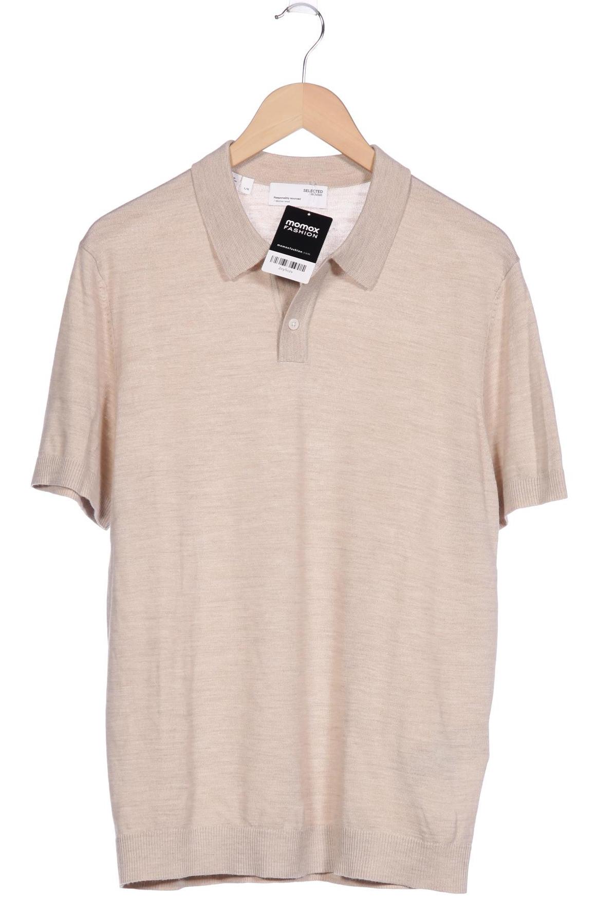 

SELECTED Herren Poloshirt, beige