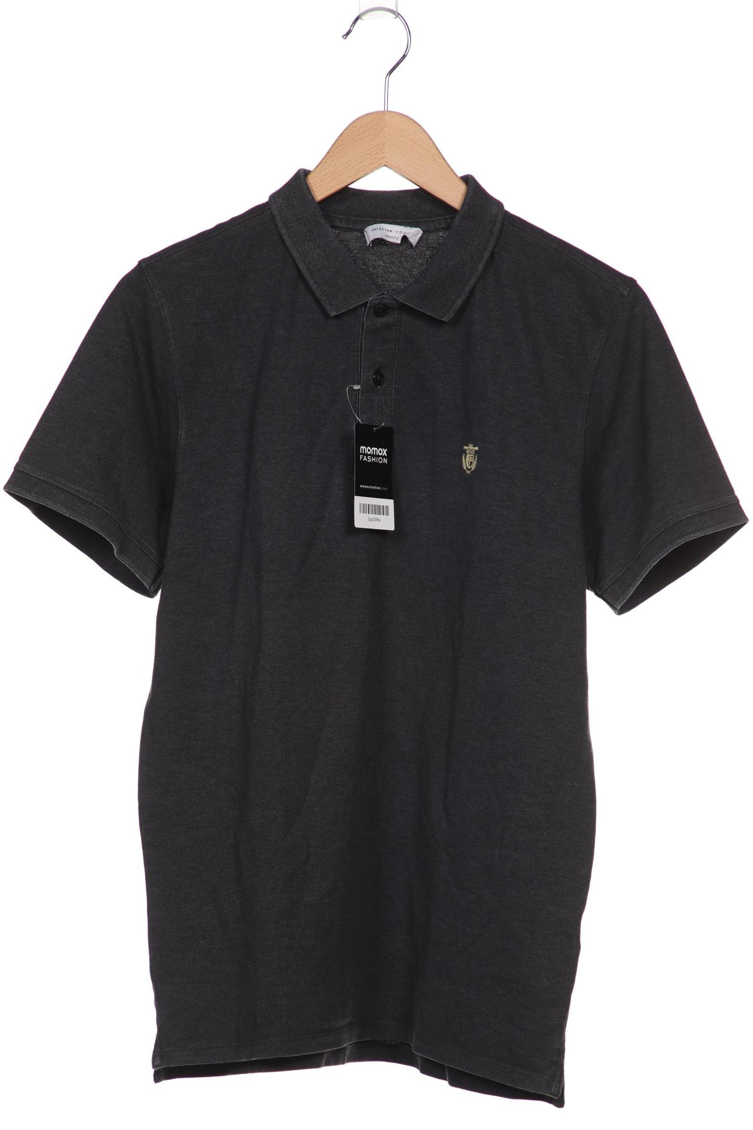 

SELECTED Herren Poloshirt, grau