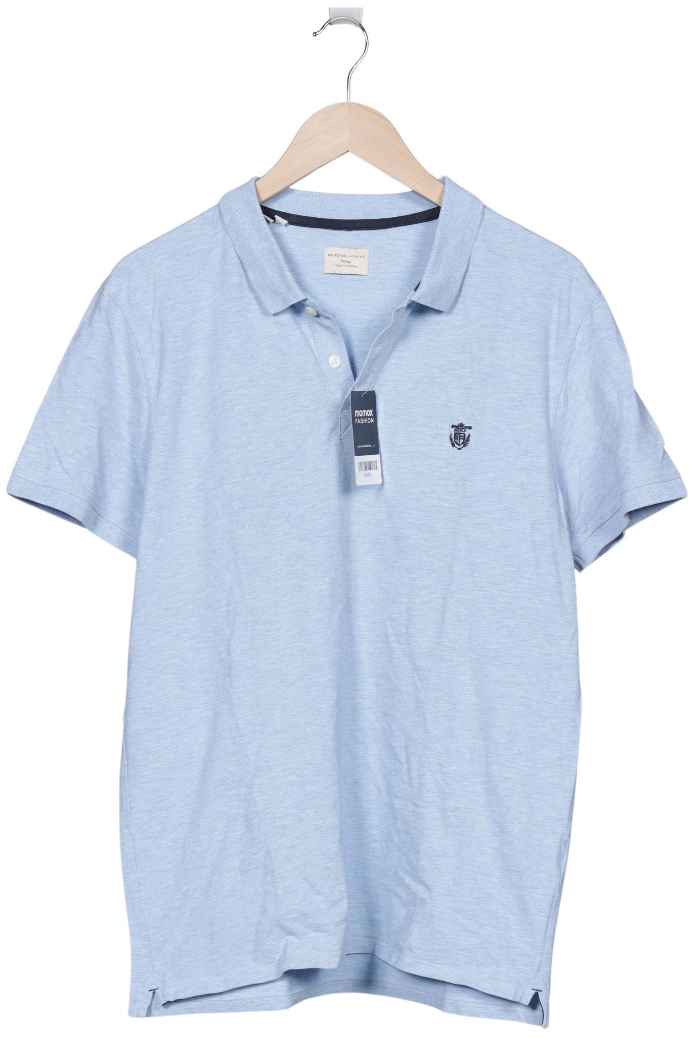 Thumbnail - Selected Herren Poloshirt, hellblau, Gr. 54