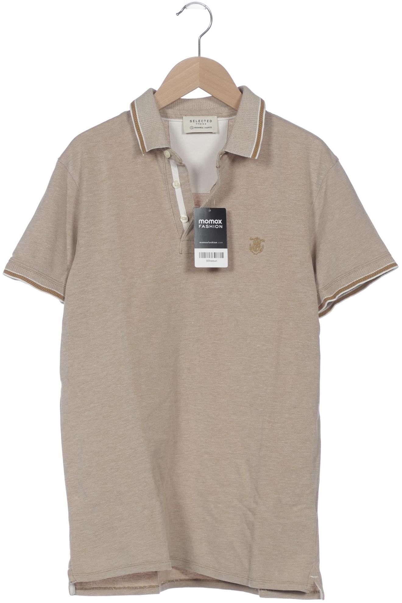 

Selected Herren Poloshirt, beige, Gr. 46