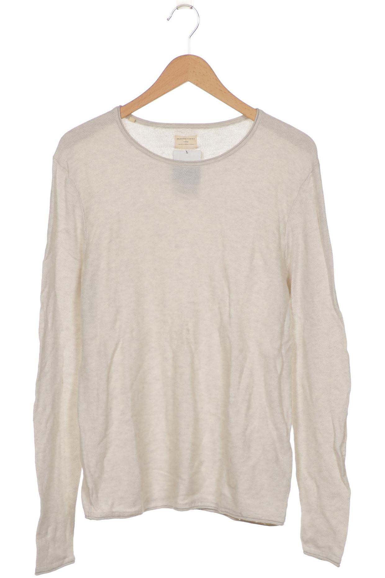

SELECTED Herren Pullover, cremeweiß