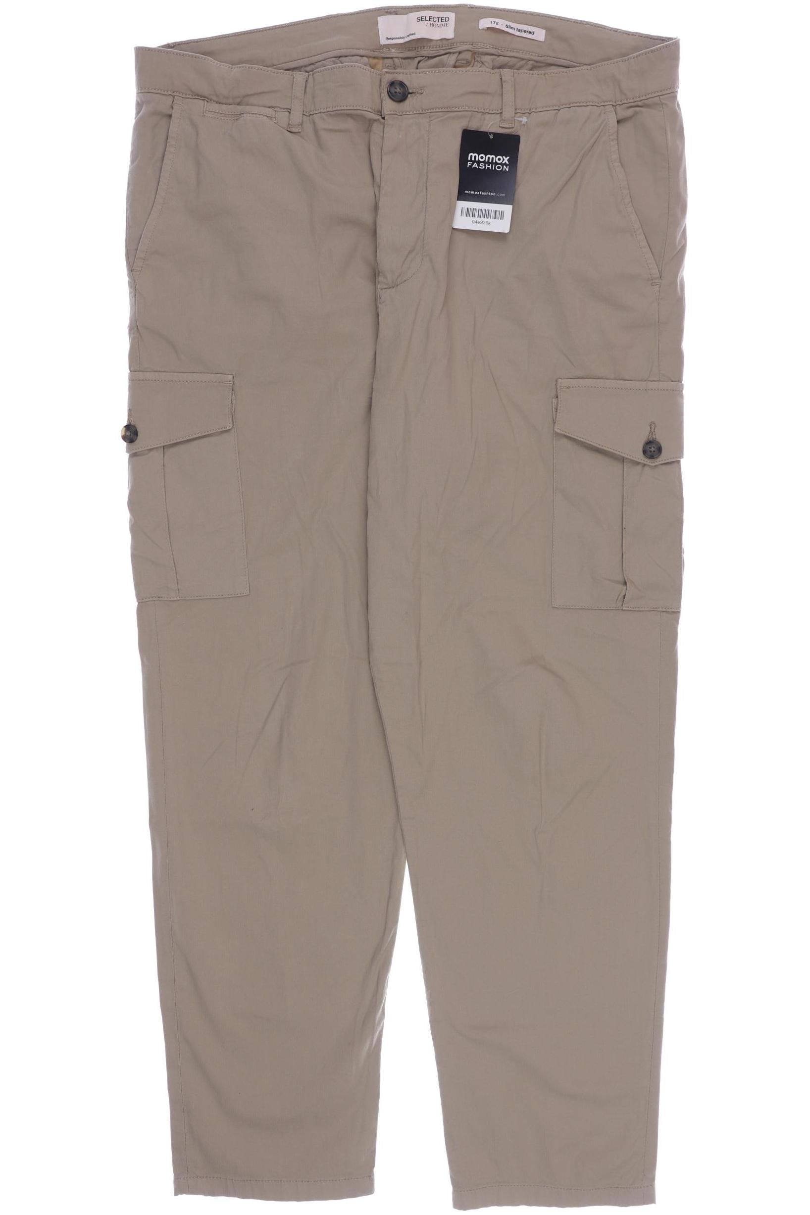 

SELECTED Herren Stoffhose, beige