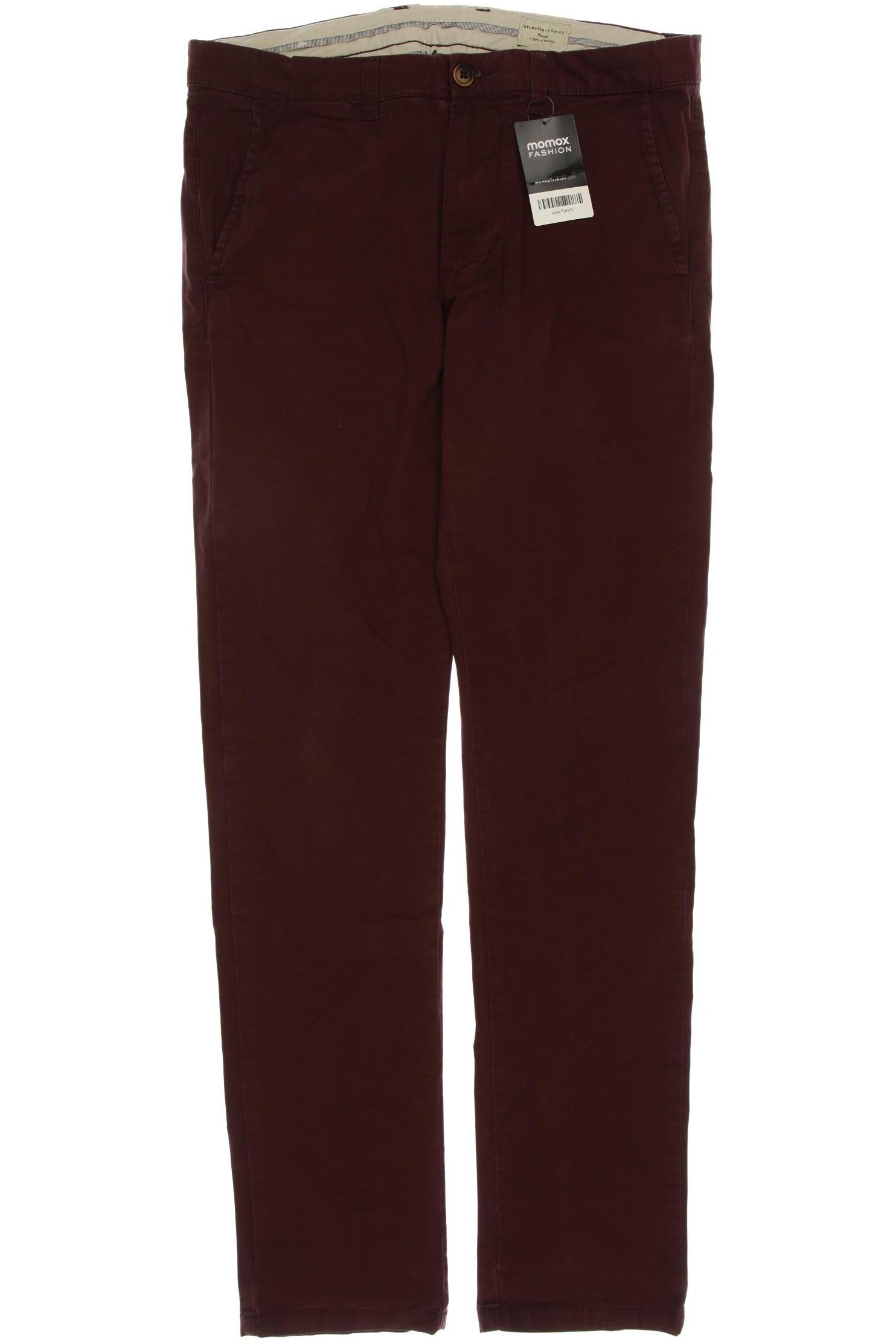 

SELECTED Herren Stoffhose, bordeaux