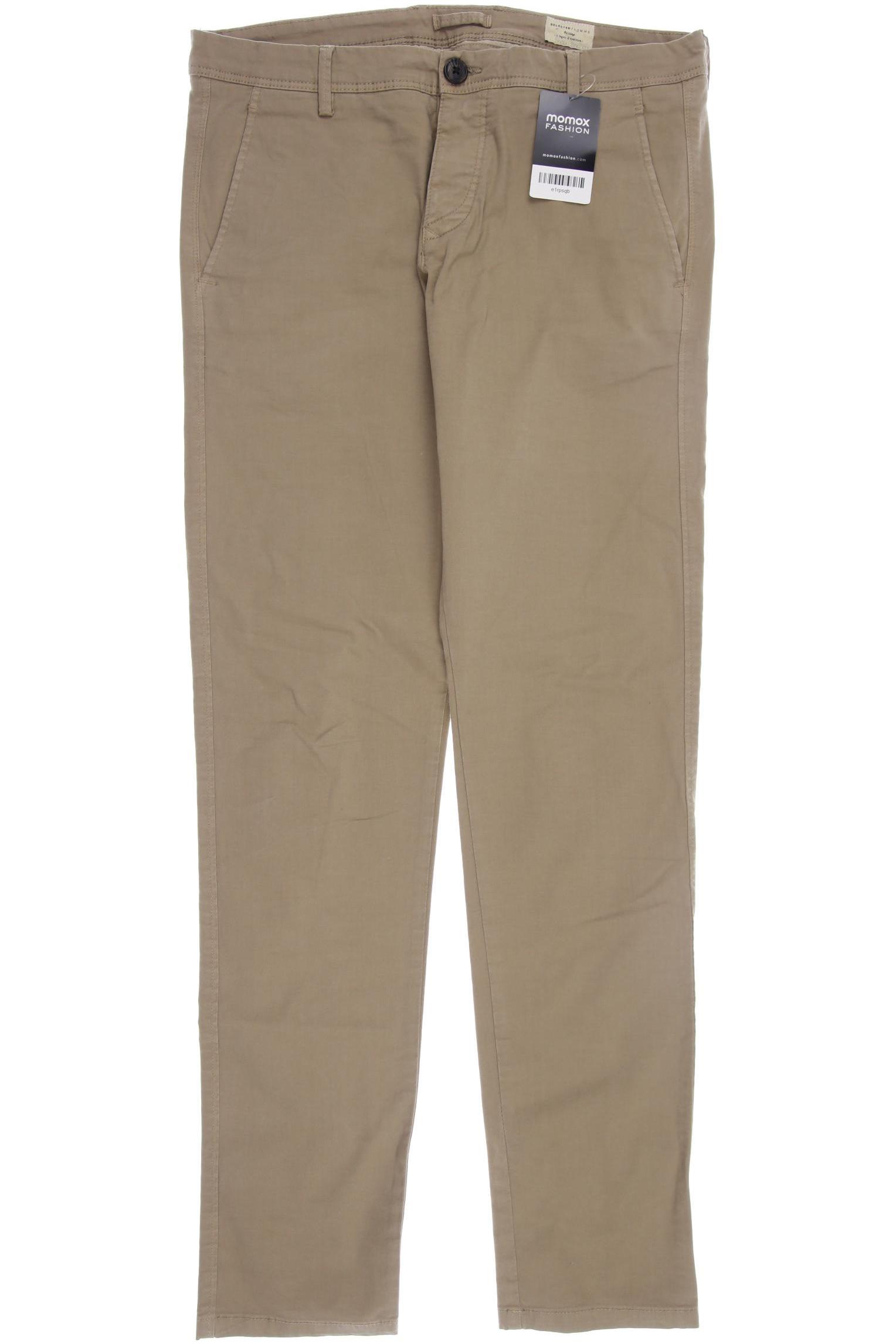 

SELECTED Herren Stoffhose, beige