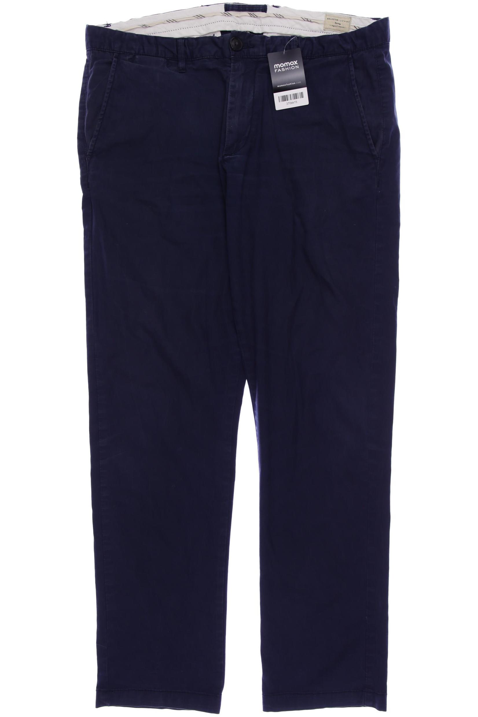 

SELECTED Herren Stoffhose, blau