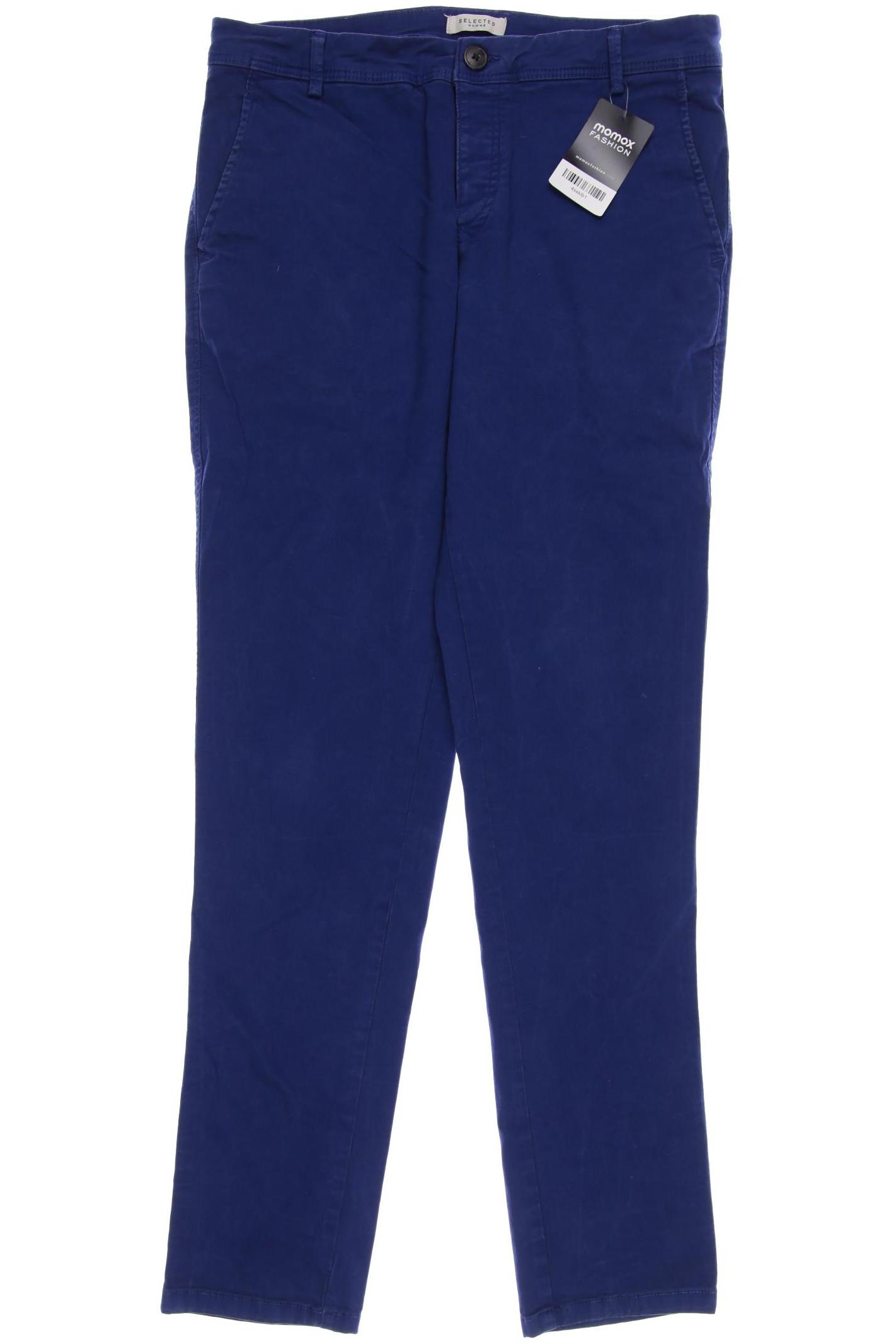 

SELECTED Herren Stoffhose, blau