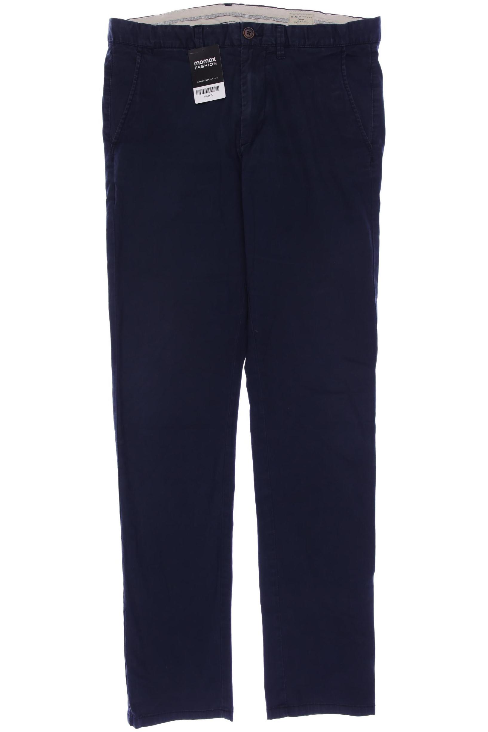 

SELECTED Herren Stoffhose, marineblau