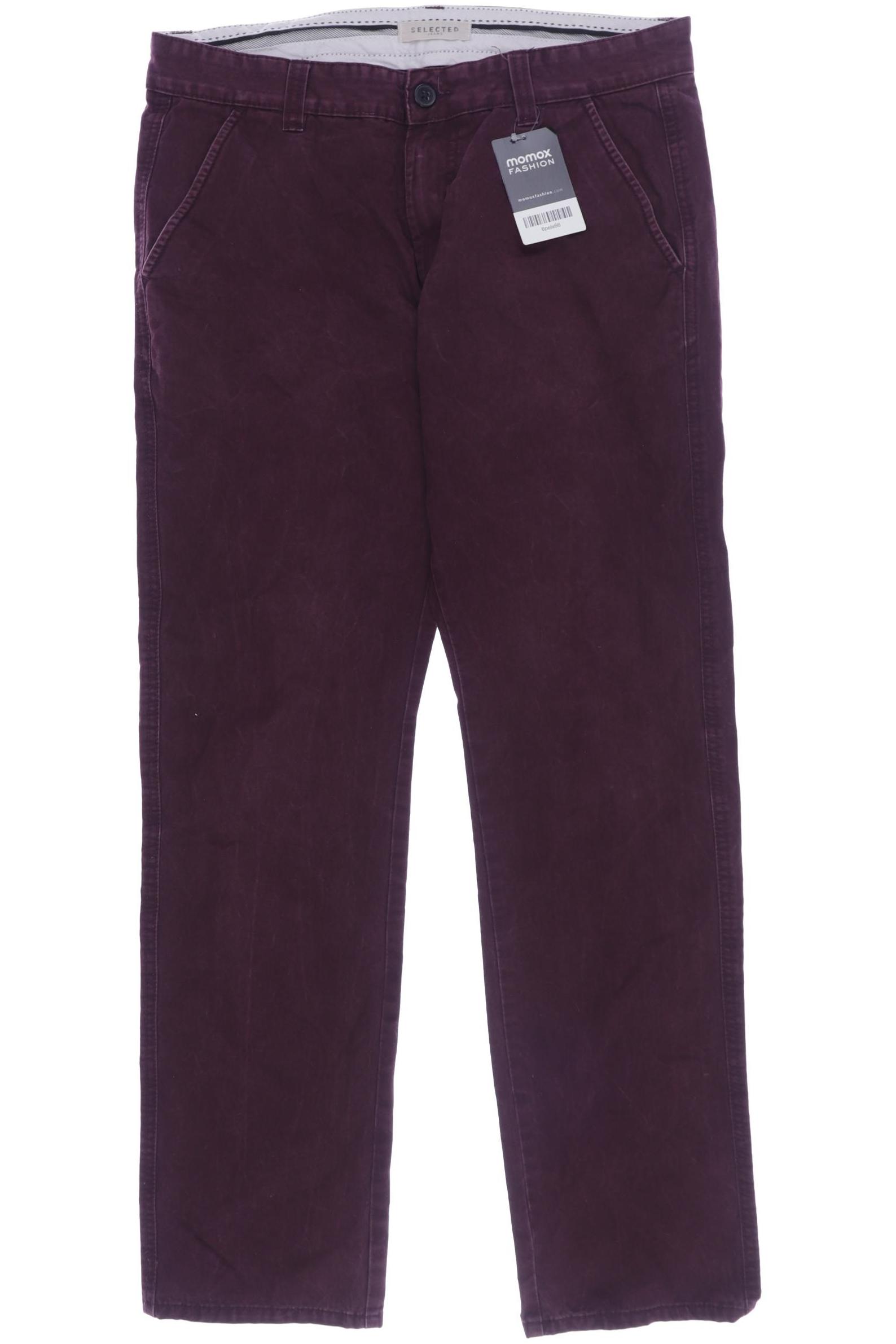 

SELECTED Herren Stoffhose, bordeaux