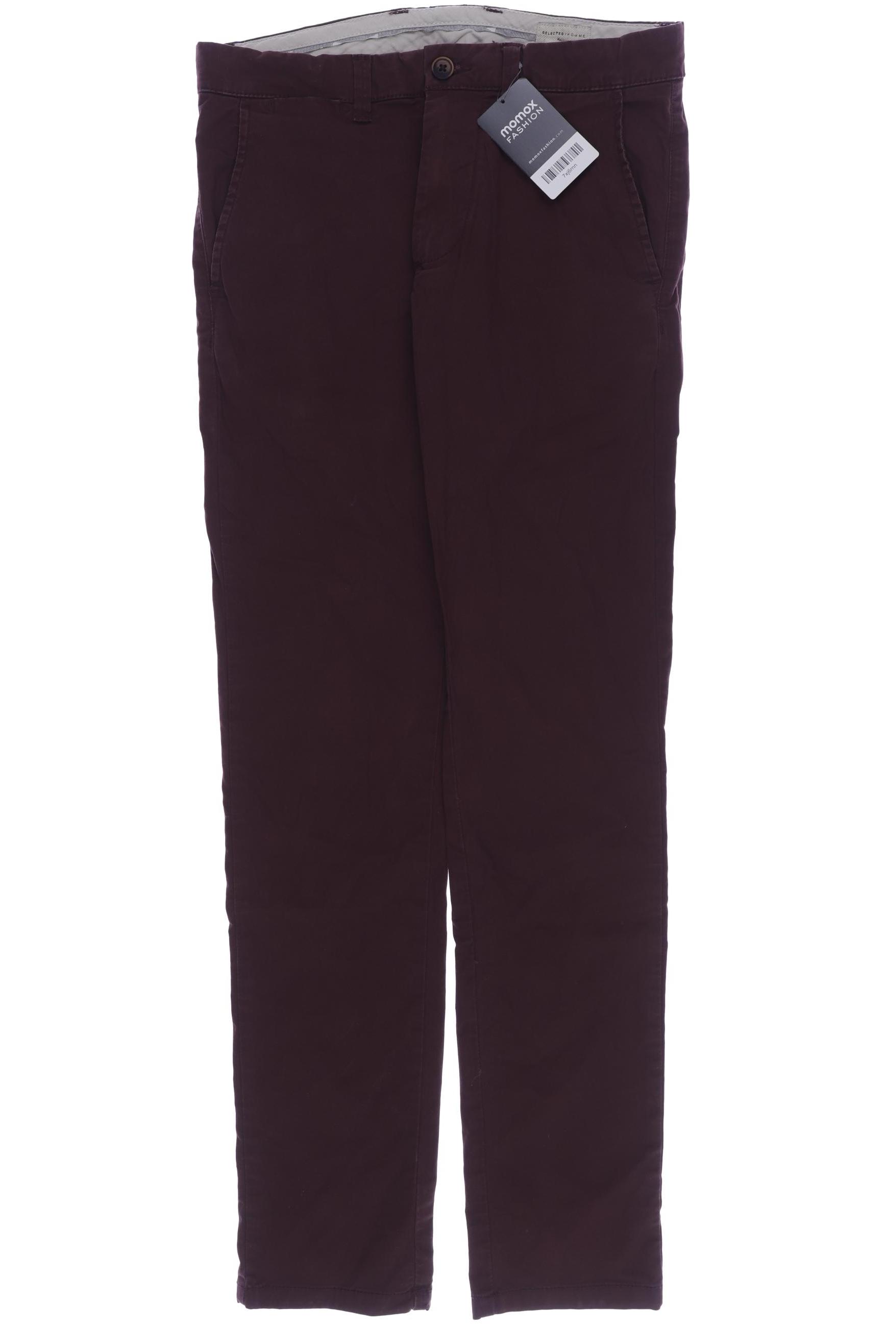 

SELECTED Herren Stoffhose, bordeaux