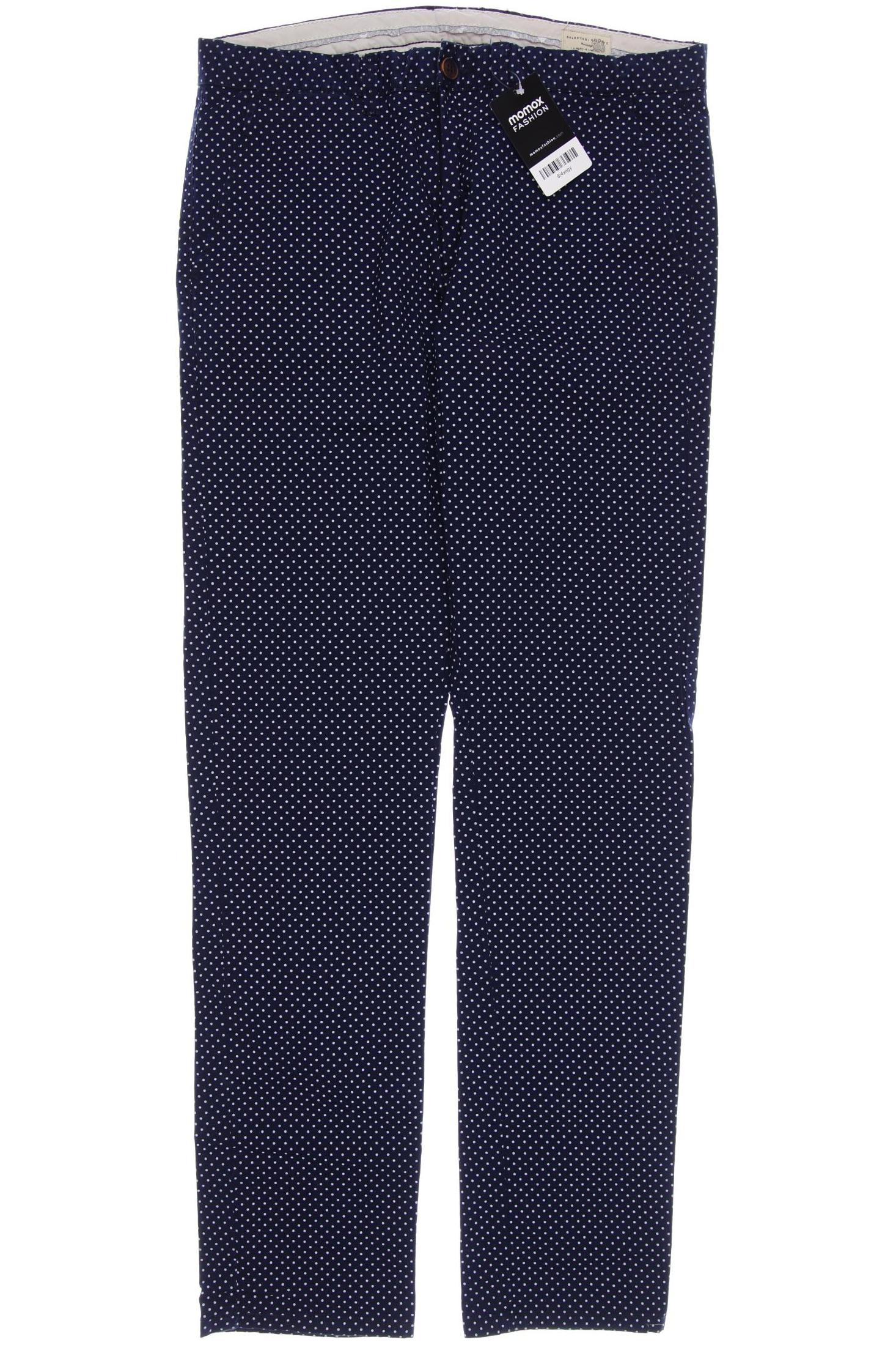 

SELECTED Herren Stoffhose, marineblau